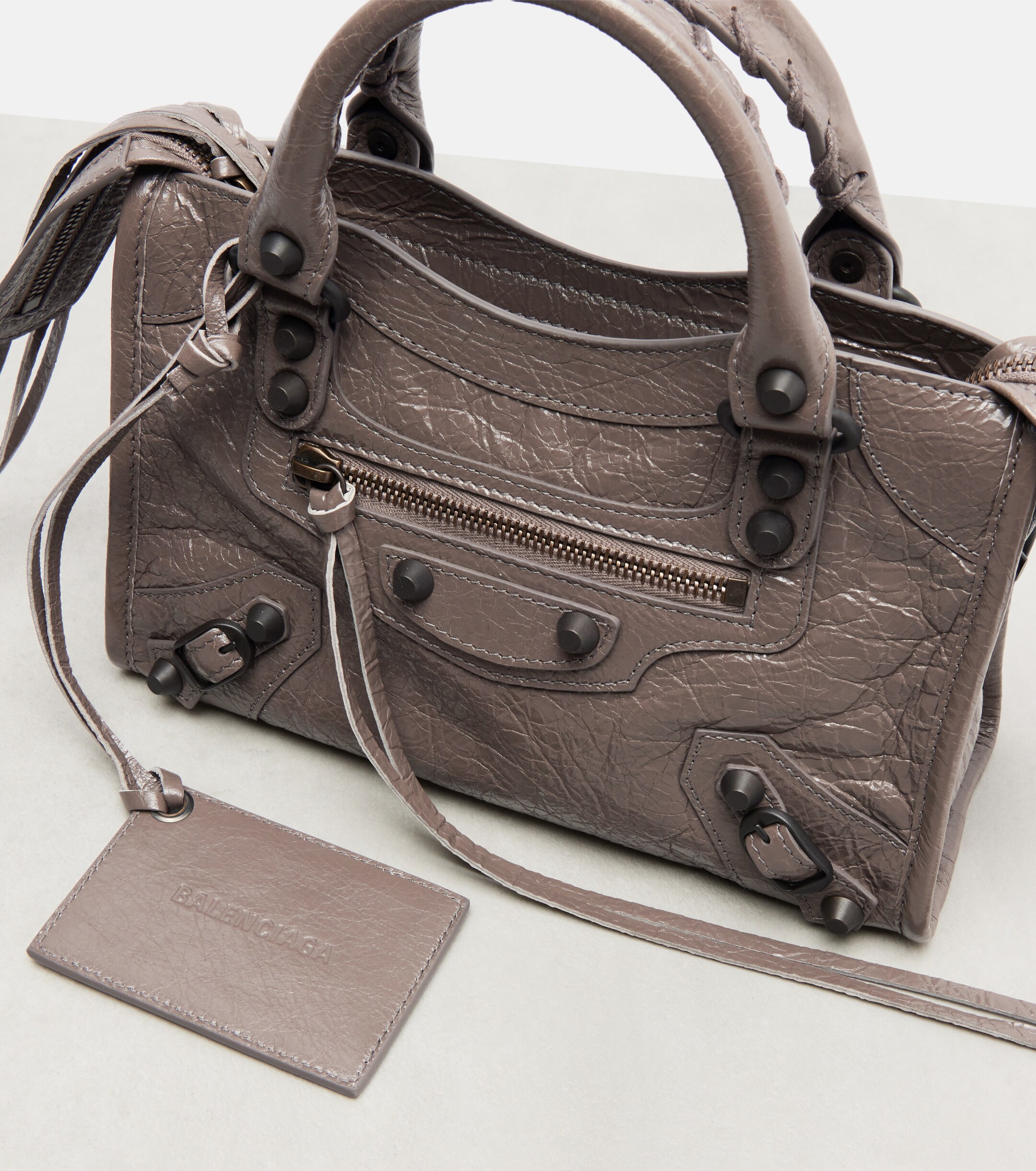 Balenciaga Le City Mini leather top-handle bag