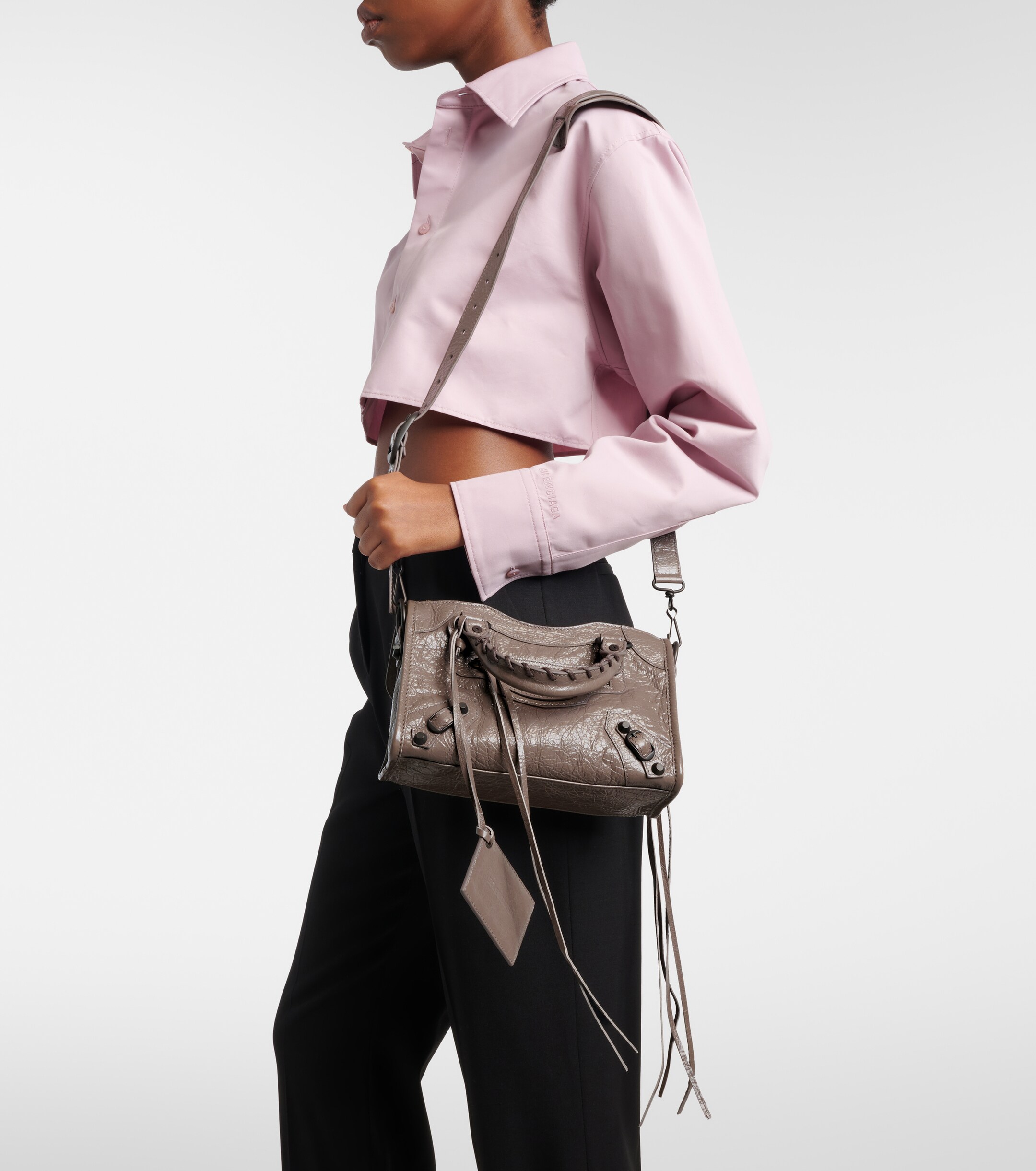 Balenciaga Le City Mini leather top-handle bag