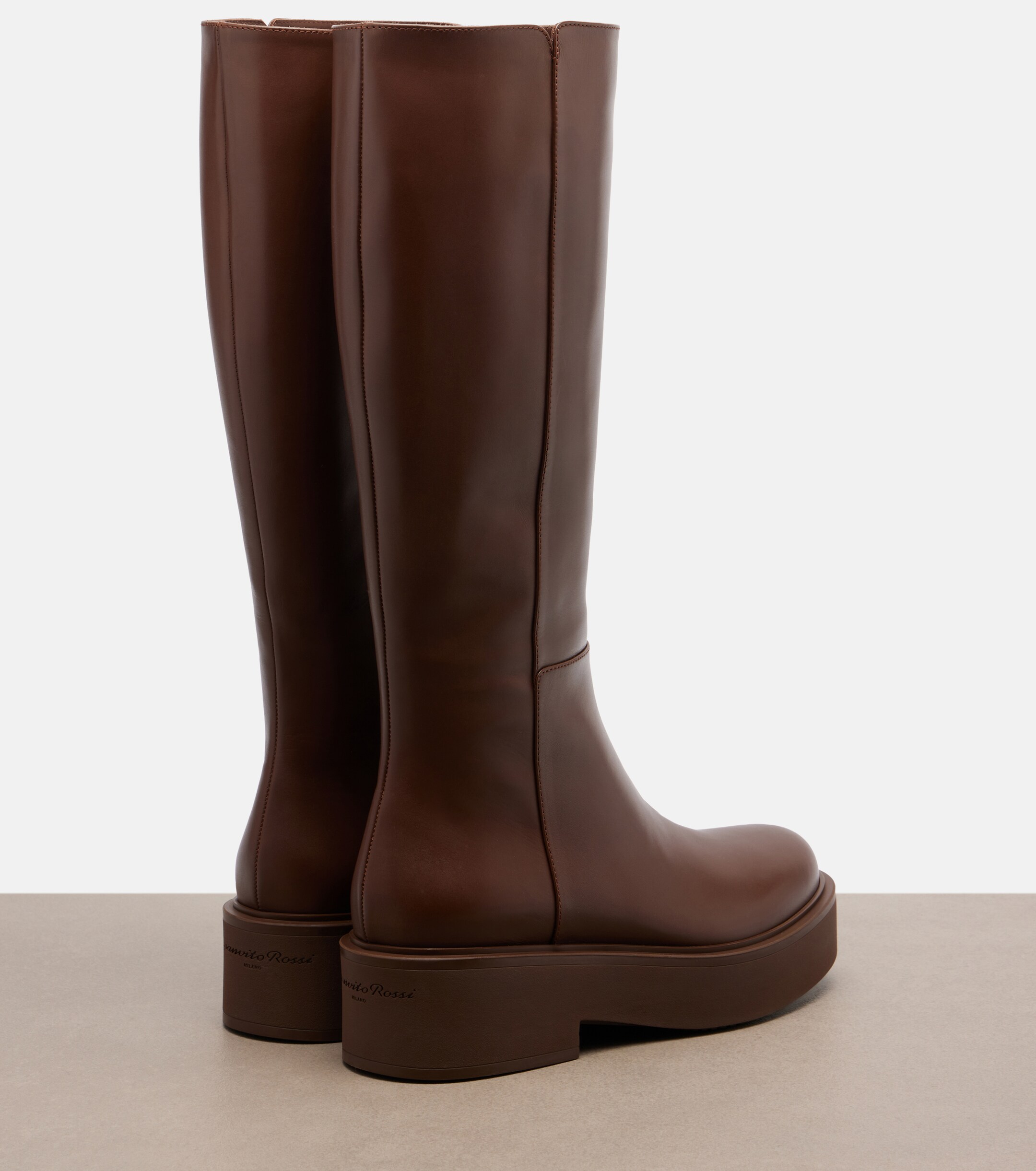 GIANVITO ROSSI Gianvito Rossi Hiro leather knee-high boots