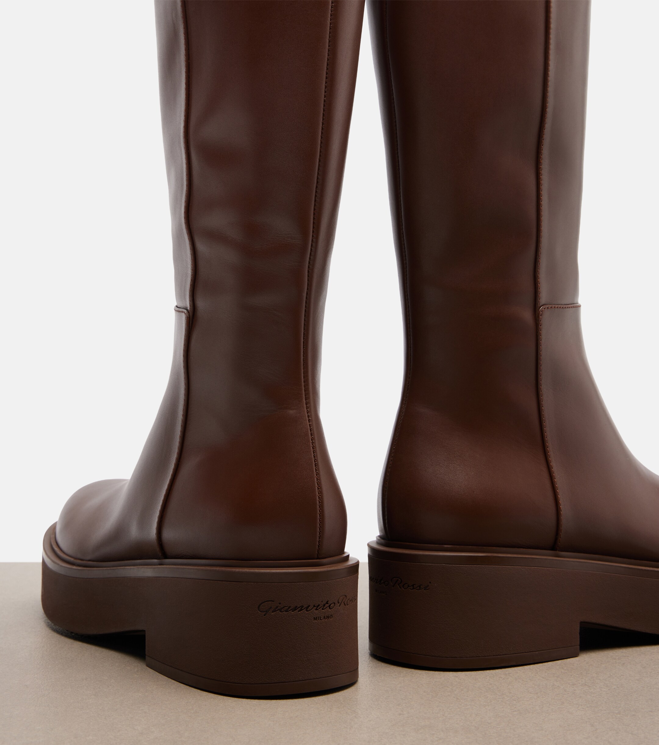 GIANVITO ROSSI Gianvito Rossi Hiro leather knee-high boots