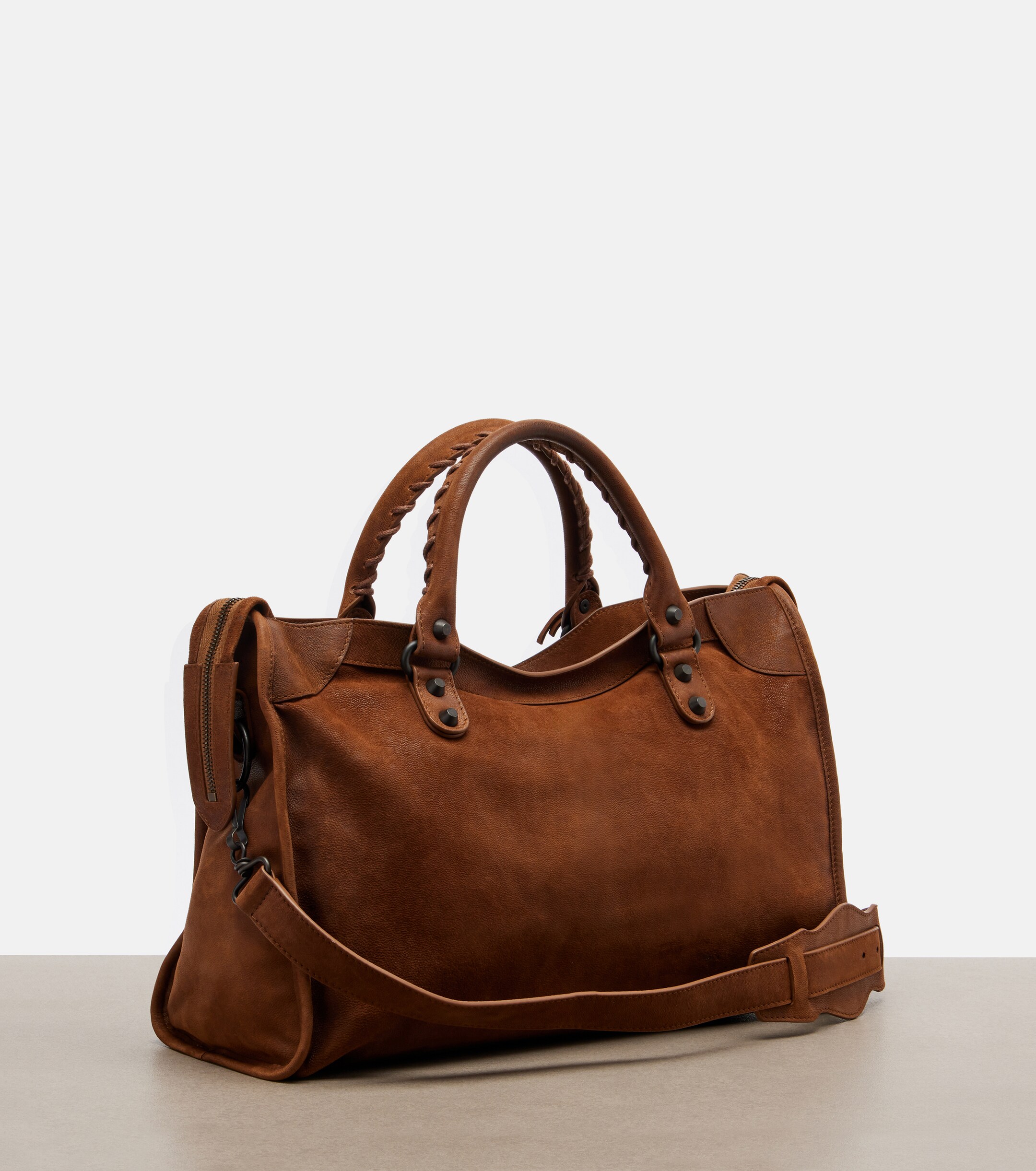 Balenciaga Le City Medium leather top-handle bag