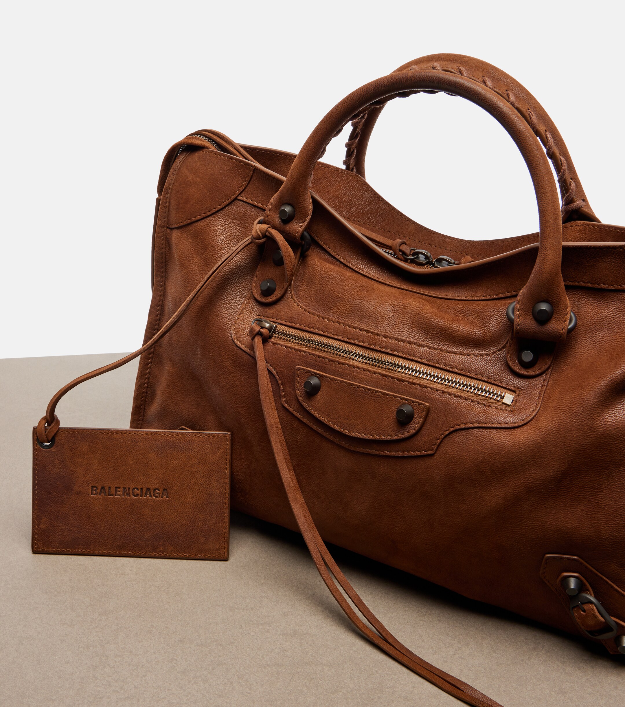 Balenciaga Le City Medium leather top-handle bag