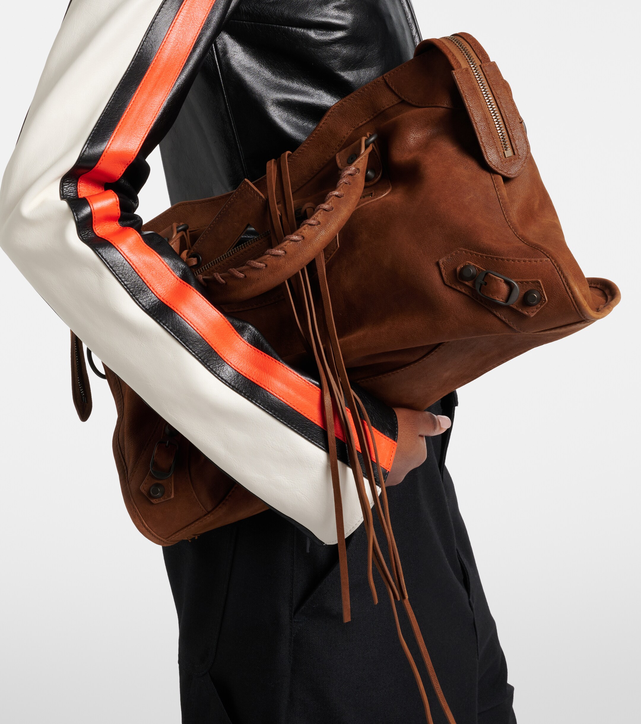 Balenciaga Le City Medium leather top-handle bag