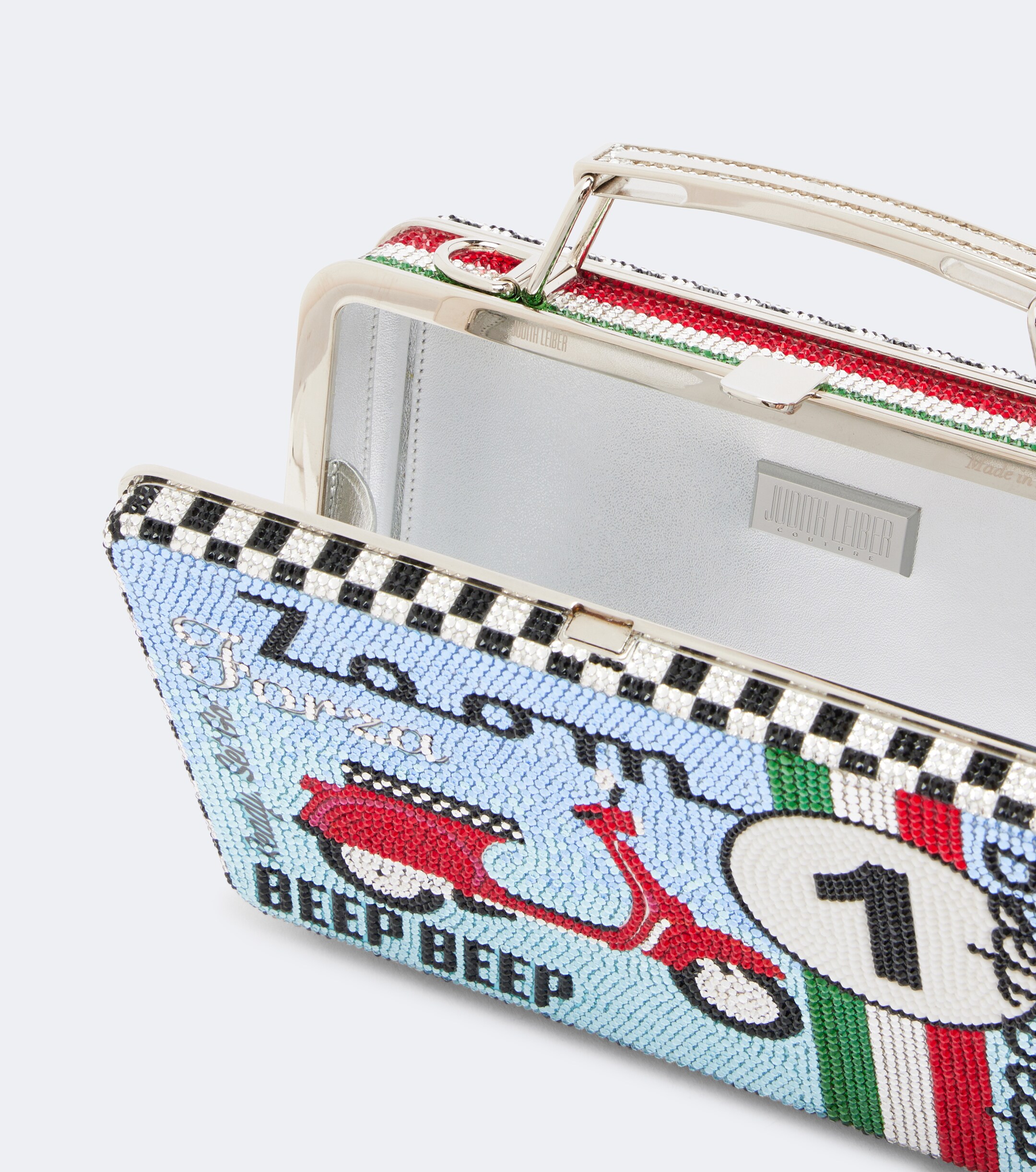 Judith Leiber Couture Lunch Box Beep Beep embellished clutch thumbnail