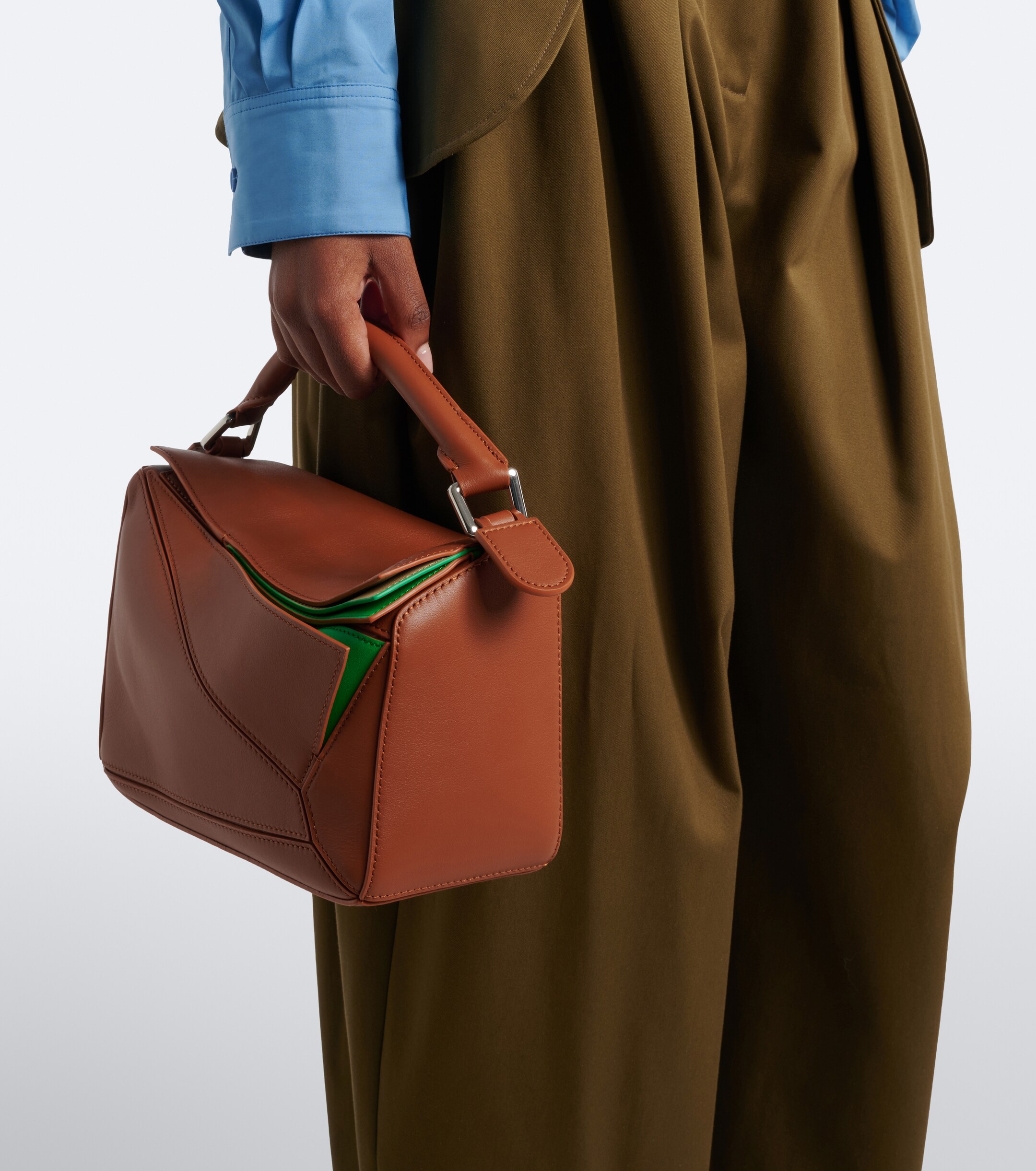 Loewe Puzzle Small layered top-handle bag