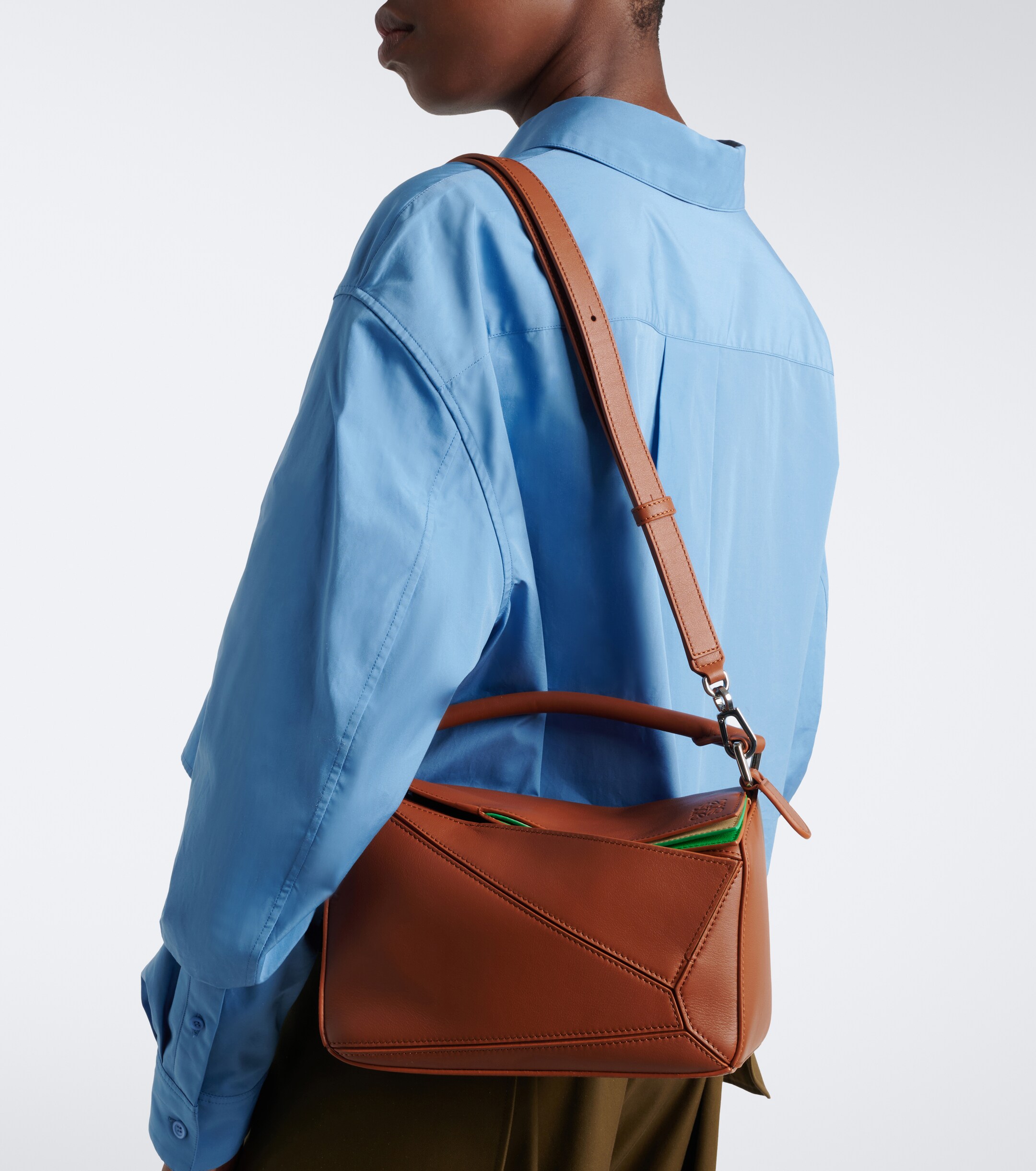 Loewe Puzzle Small layered top-handle bag