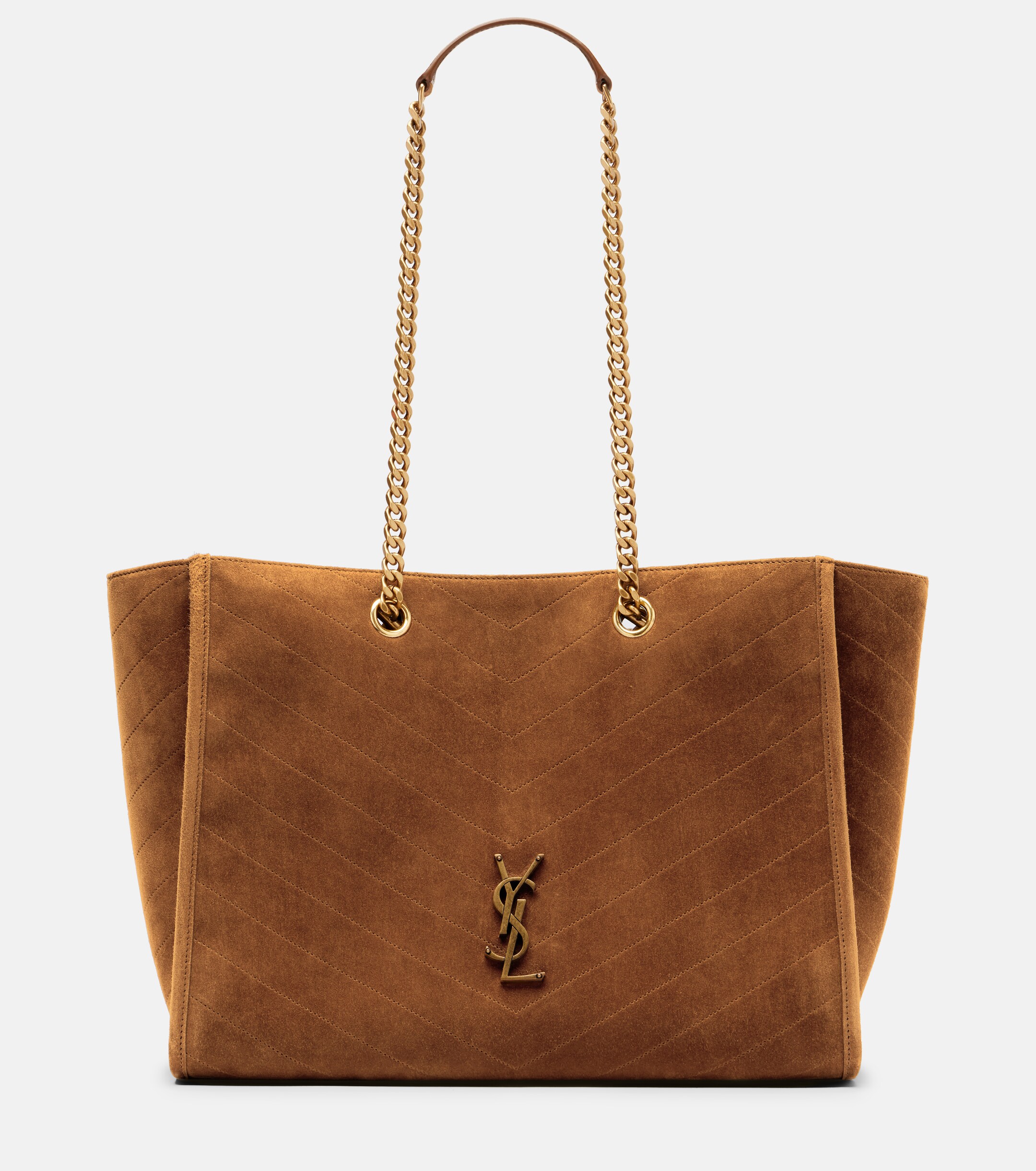 Saint Laurent Niki East/West suede shopper