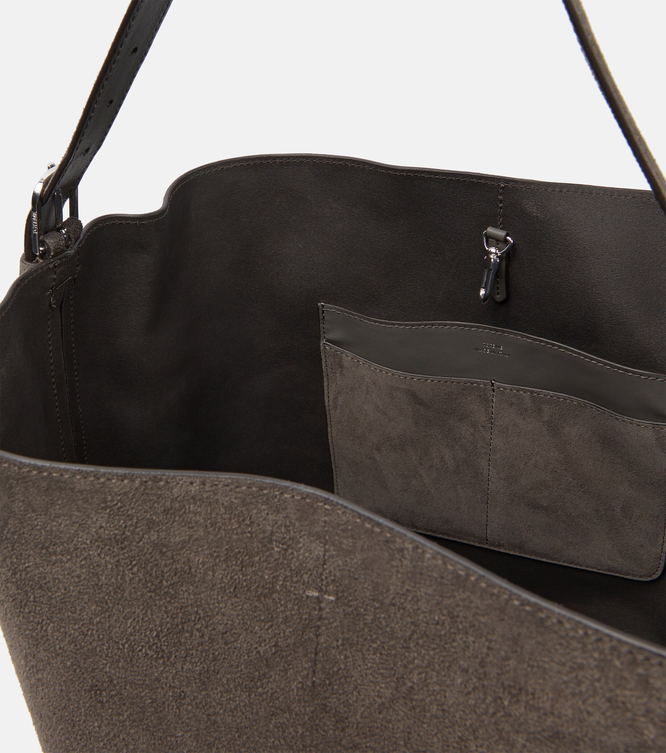 TOTEME Belted suede tote bag