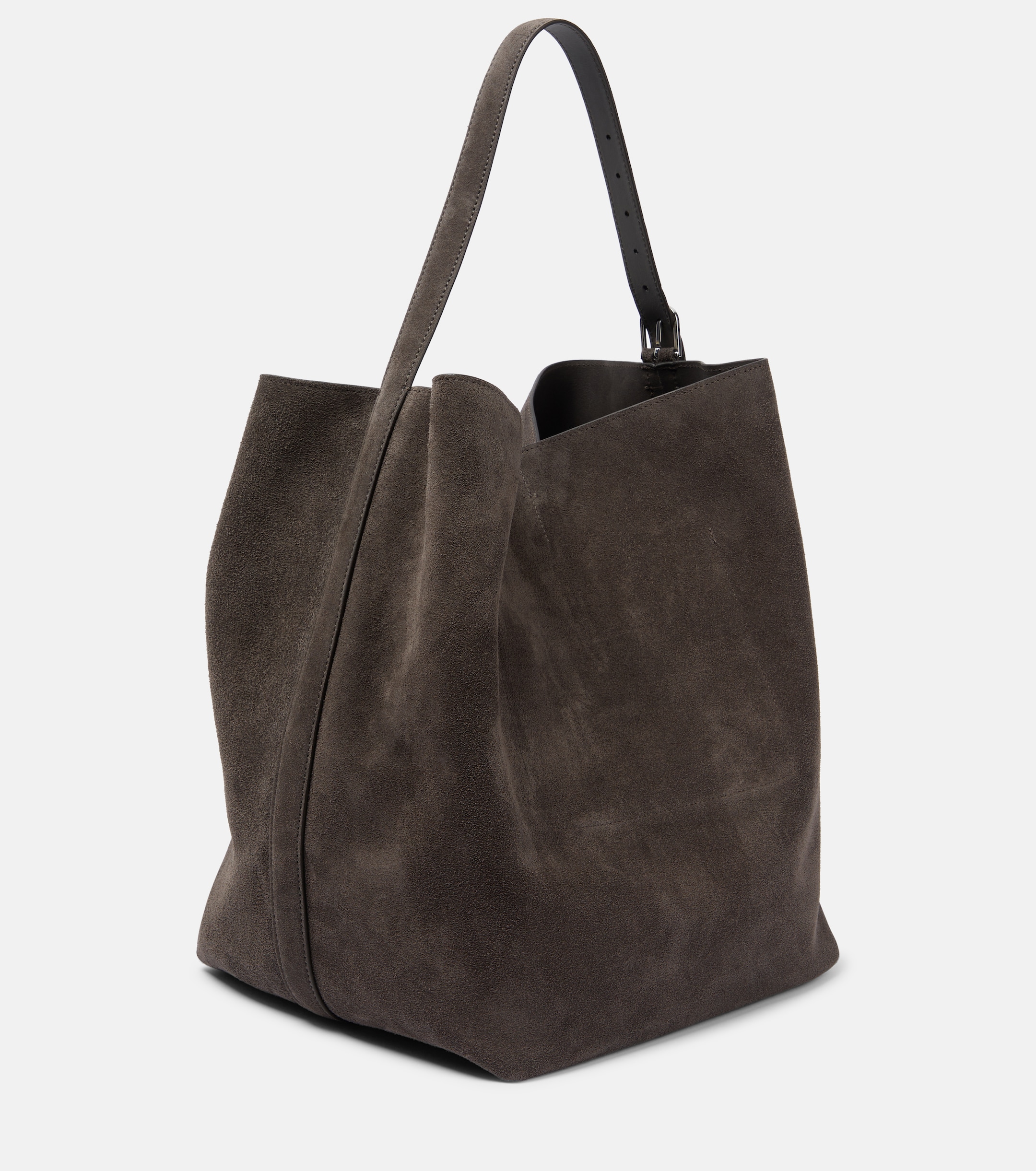 TOTEME Belted suede tote bag