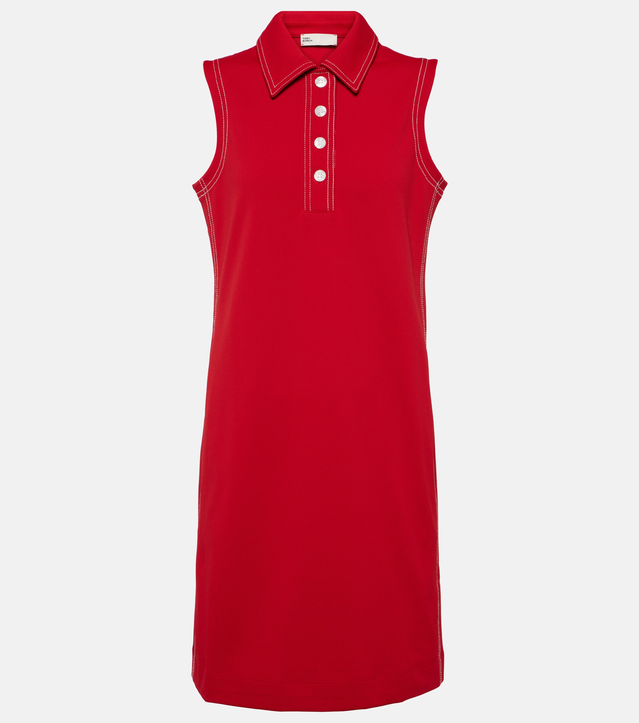 TORY SPORT Tory Sport Contrast Stitch Polo minidress