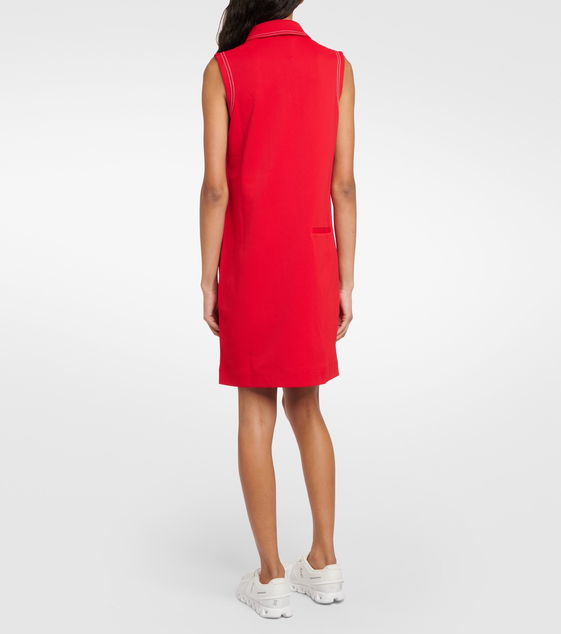 TORY SPORT Tory Sport Contrast Stitch Polo minidress
