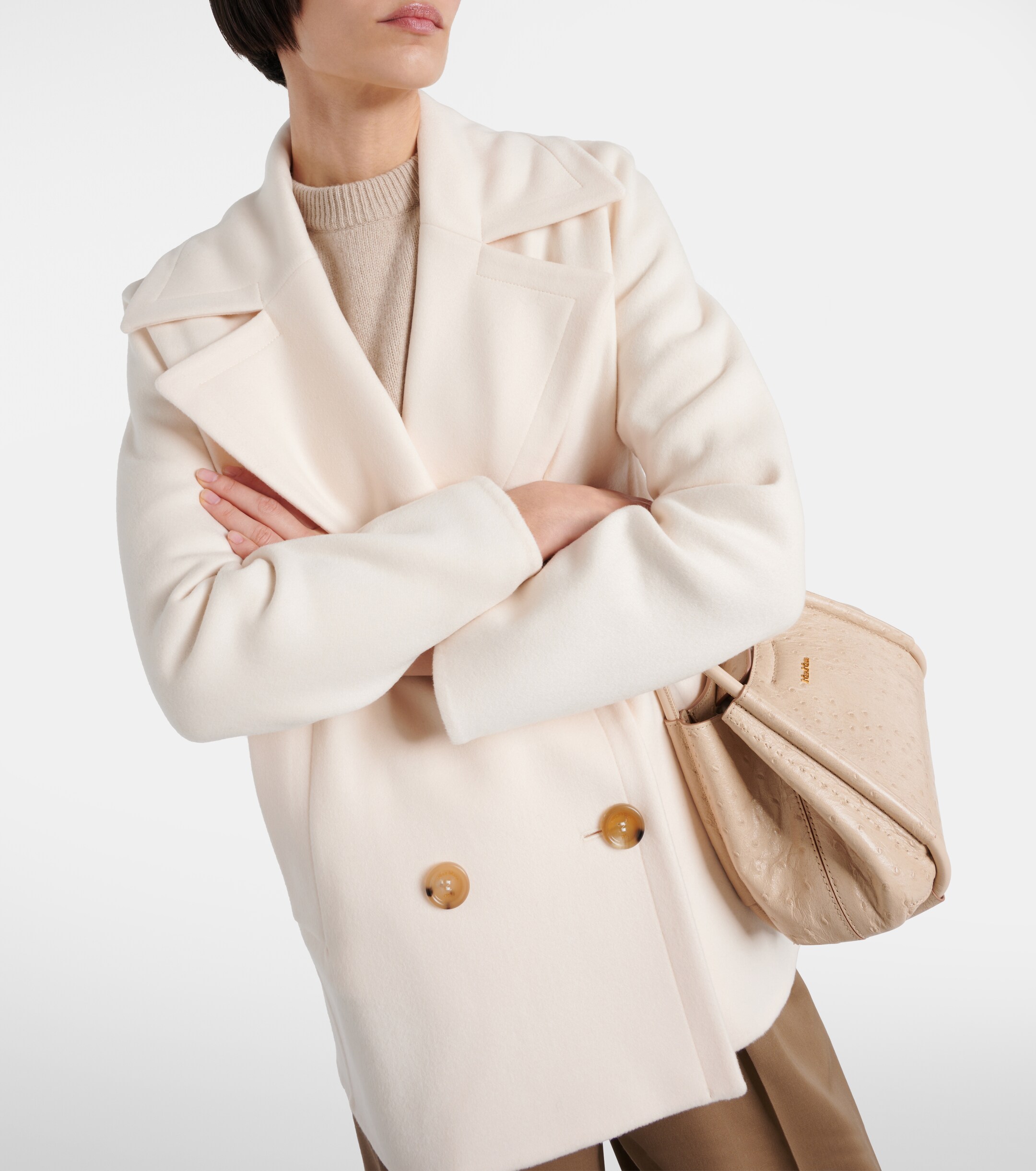 Max Mara Edgard wool and cashmere blazer thumbnail