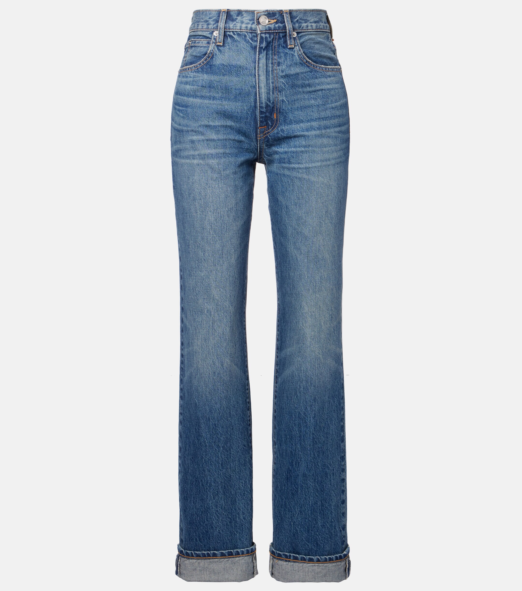 SLVRLAKE London Turn Up high-rise straight jeans thumbnail