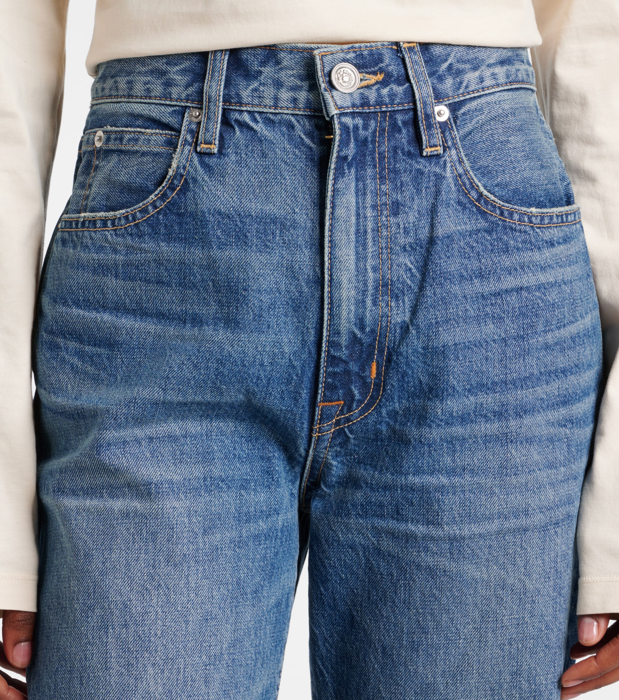 SLVRLAKE London Turn Up high-rise straight jeans thumbnail