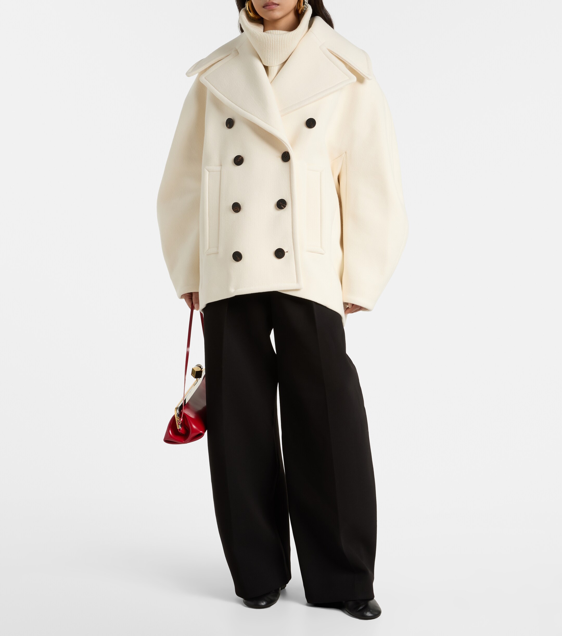 Jacquemus - Ovalo virgin wool peacoat | Plush