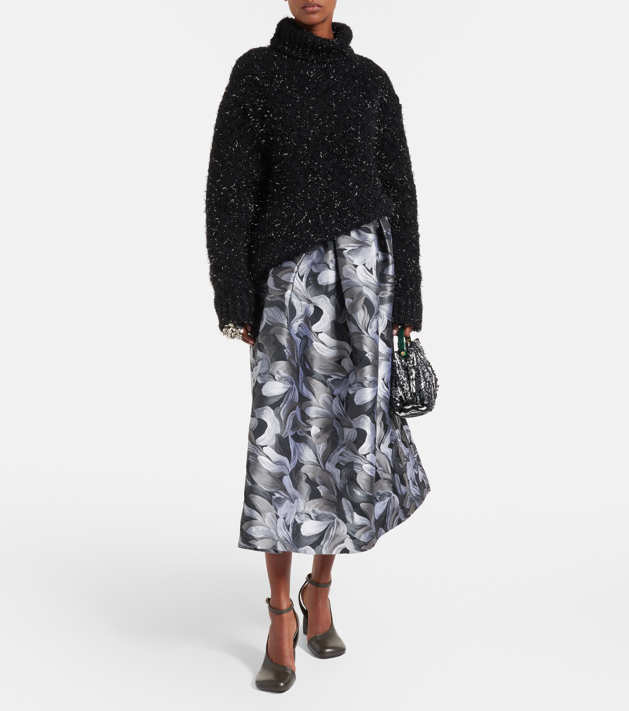 Dries Van Noten Wool-blend turtleneck sweater Plush