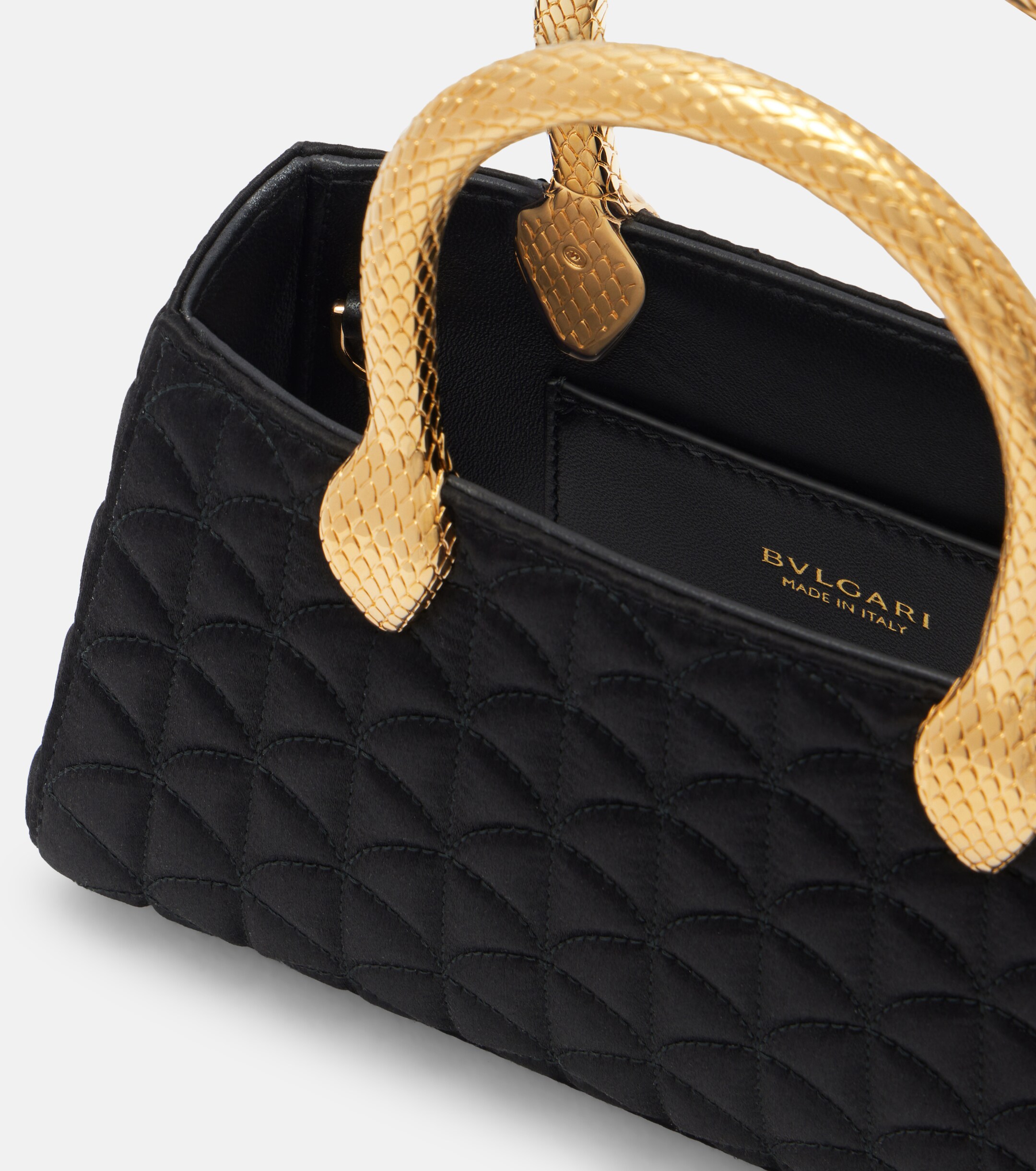 Bvlgari Serpentine Duette satin top-handle bag thumbnail