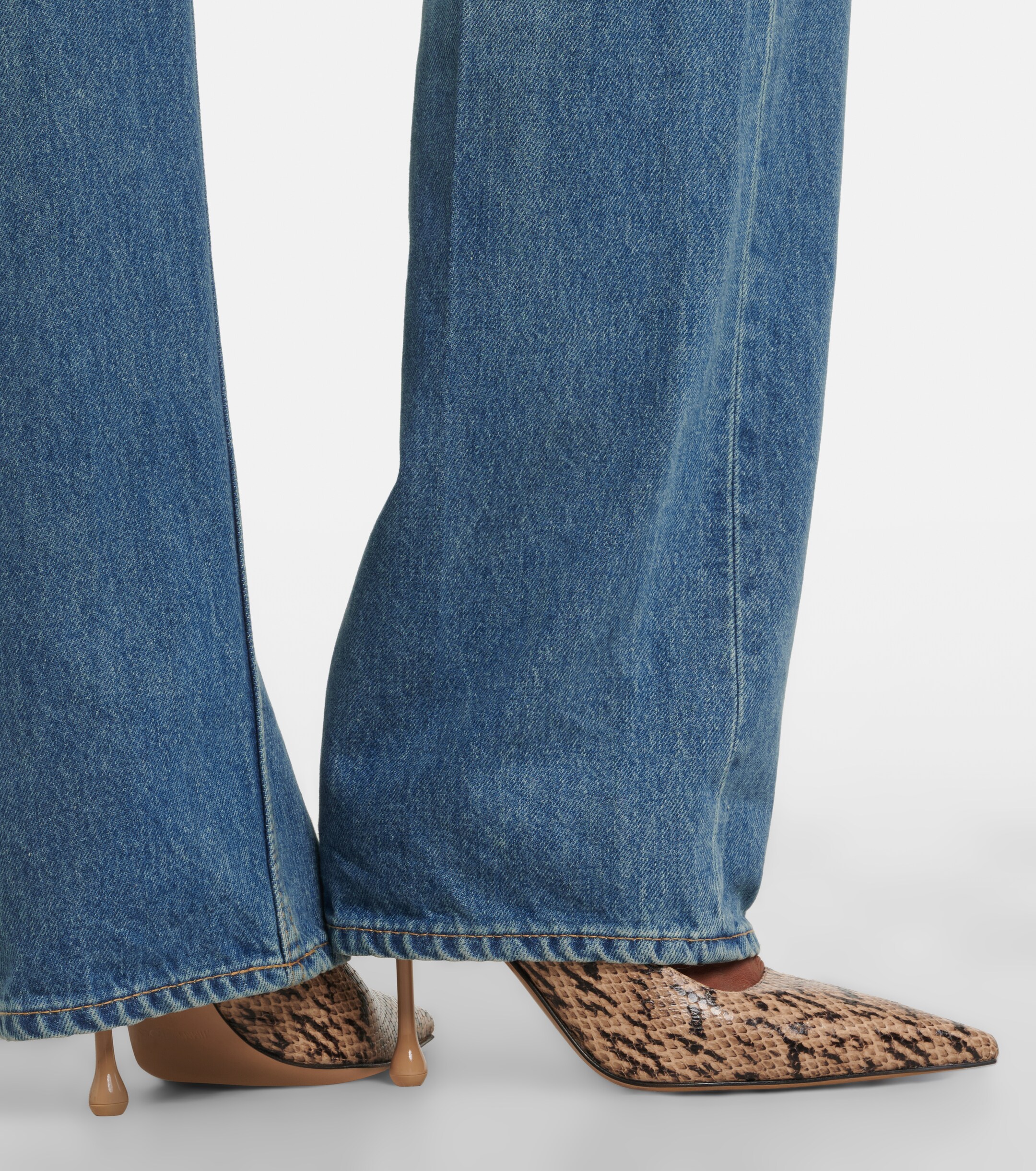 JIMMY CHOO Jimmy Choo Ixia snake-effect leather pumps