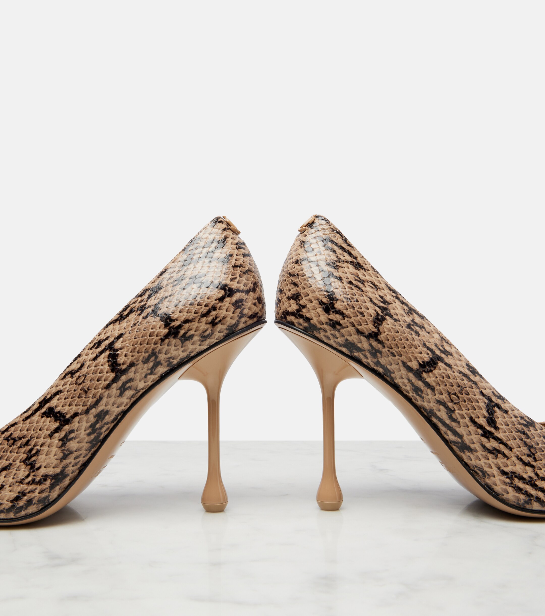 JIMMY CHOO Jimmy Choo Ixia snake-effect leather pumps