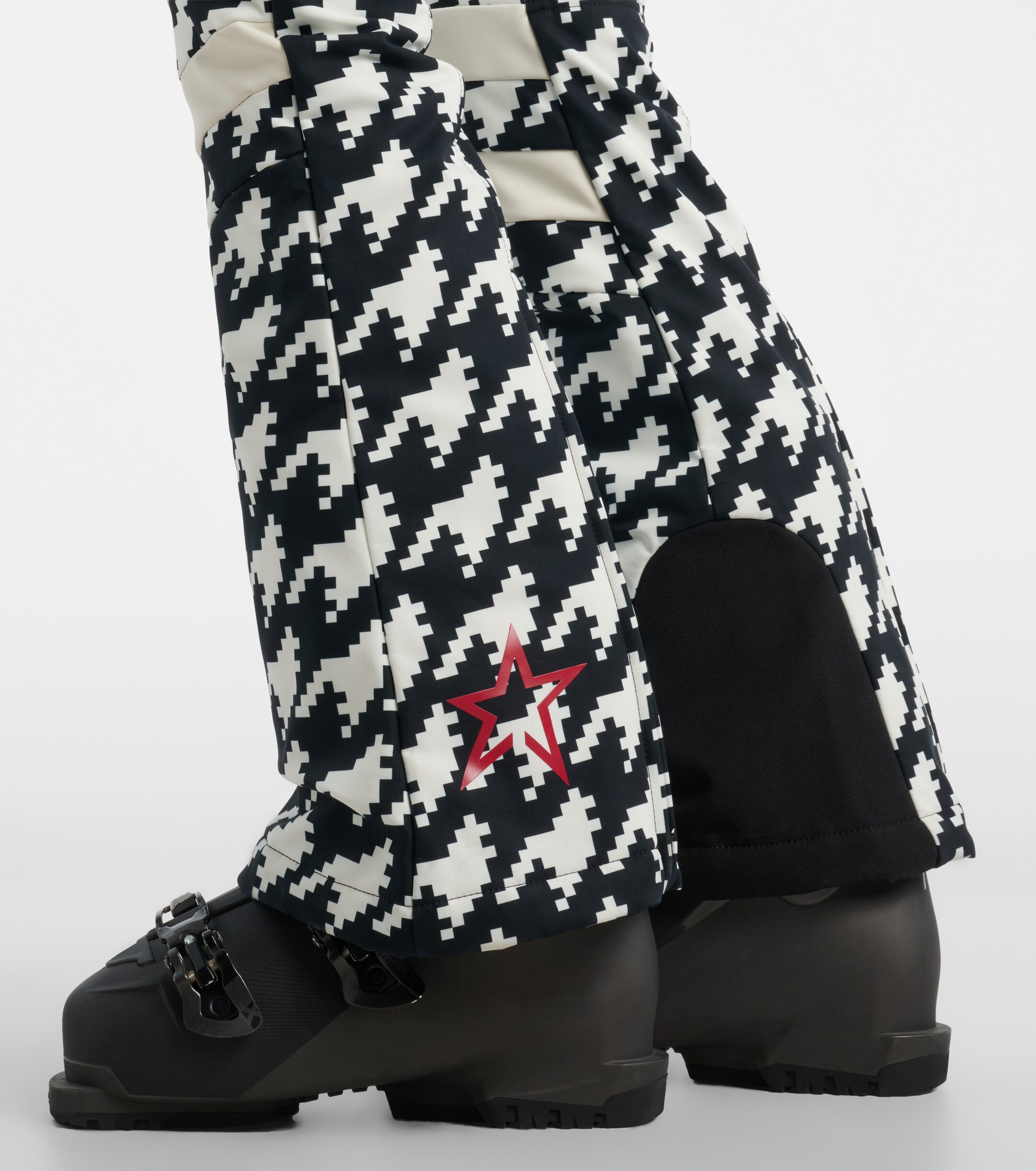 PERFECT MOMENT Perfect Moment Polar Flare houndstooth down ski suit