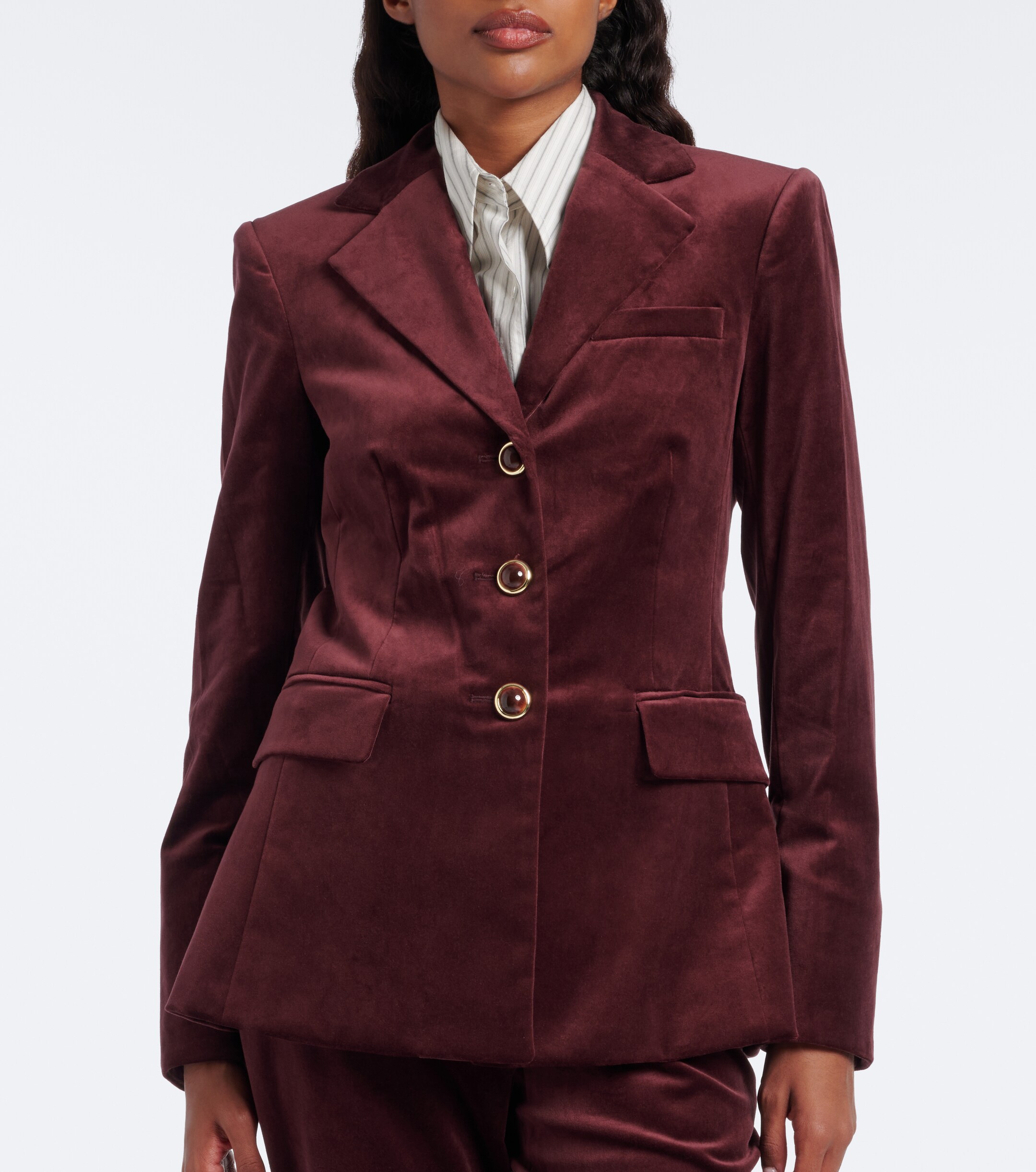 Veronica Beard Veronica Beard Raelynn cotton-blend velvet blazer