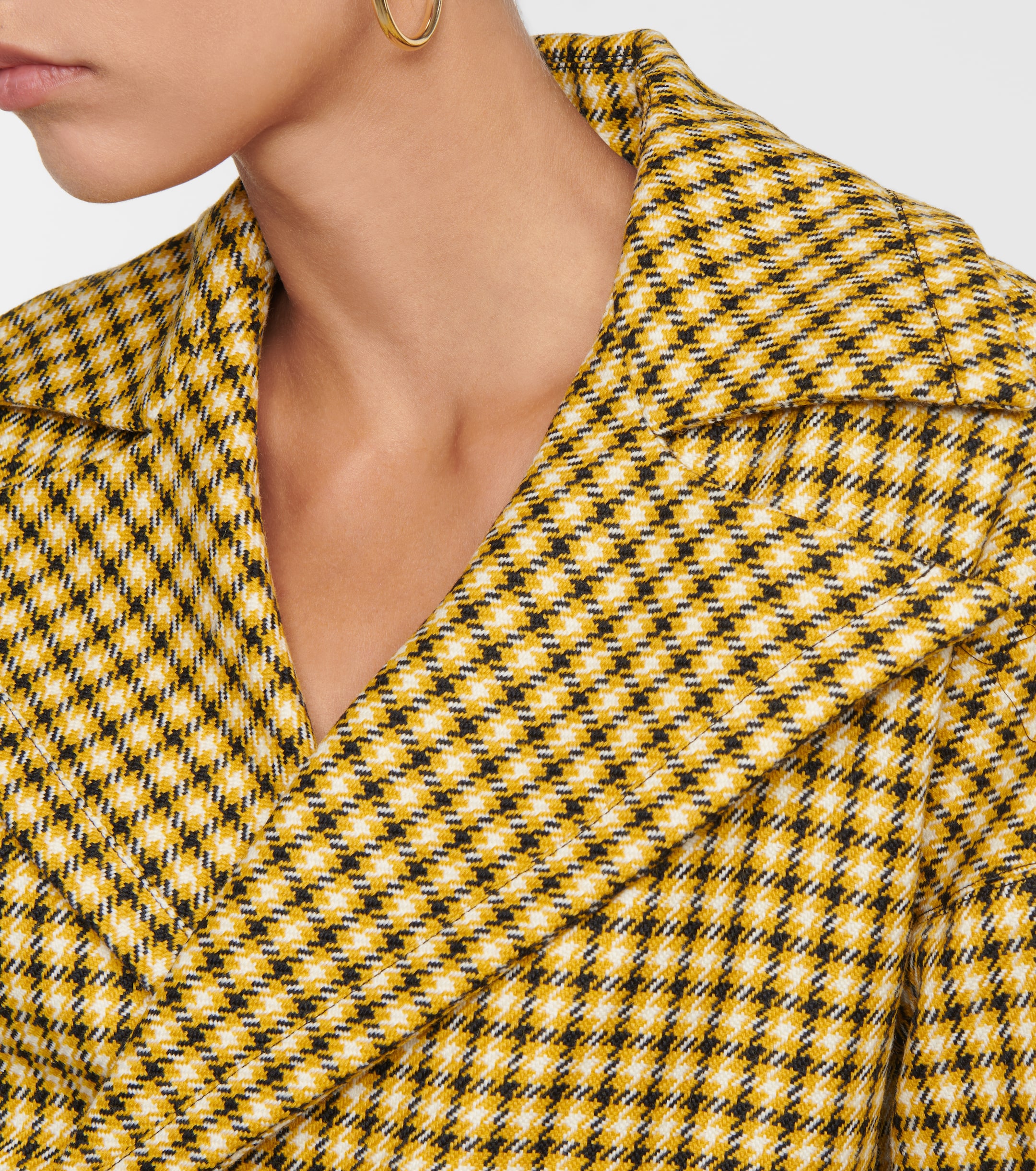 Plan C Houndstooth wool blazer thumbnail