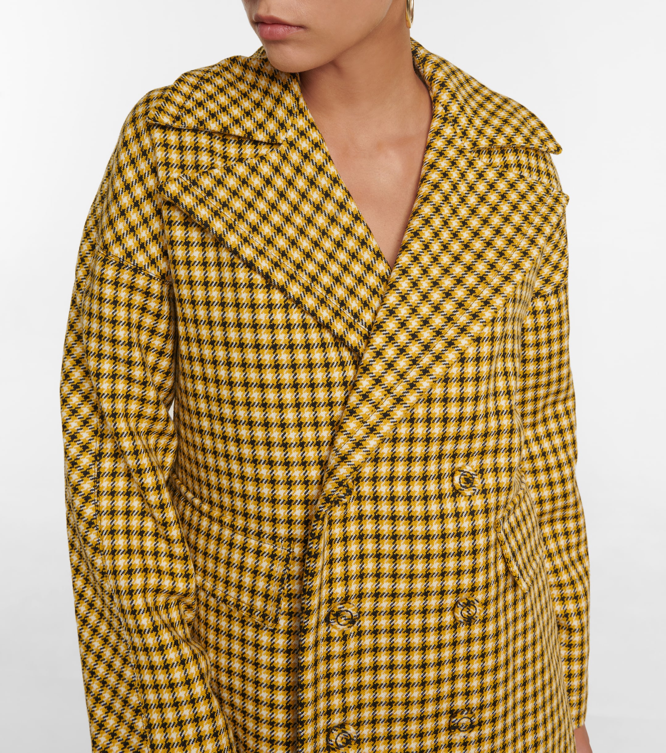 Plan C Houndstooth wool blazer thumbnail