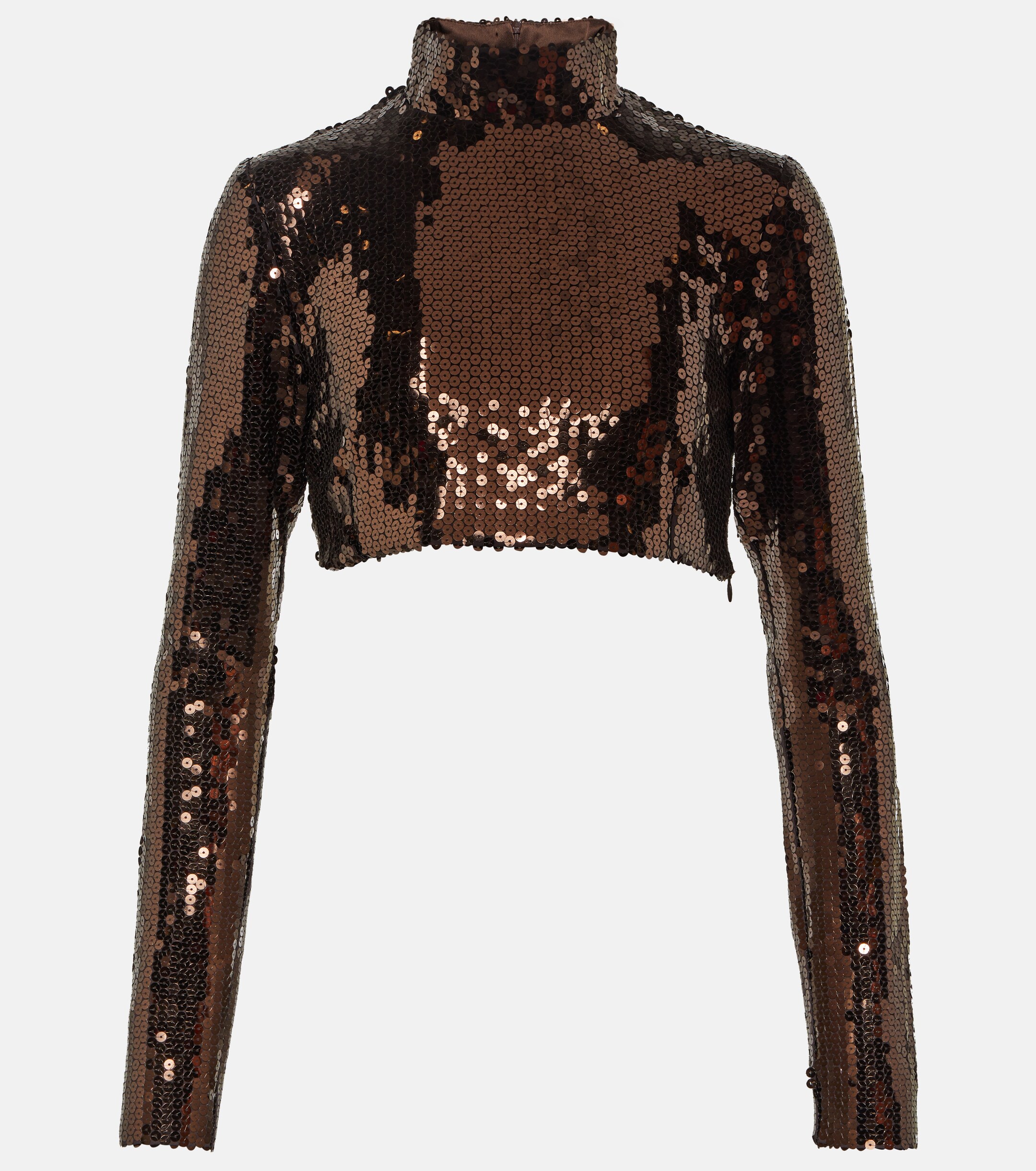 Taller Marmo Cherilyn sequined crop top
