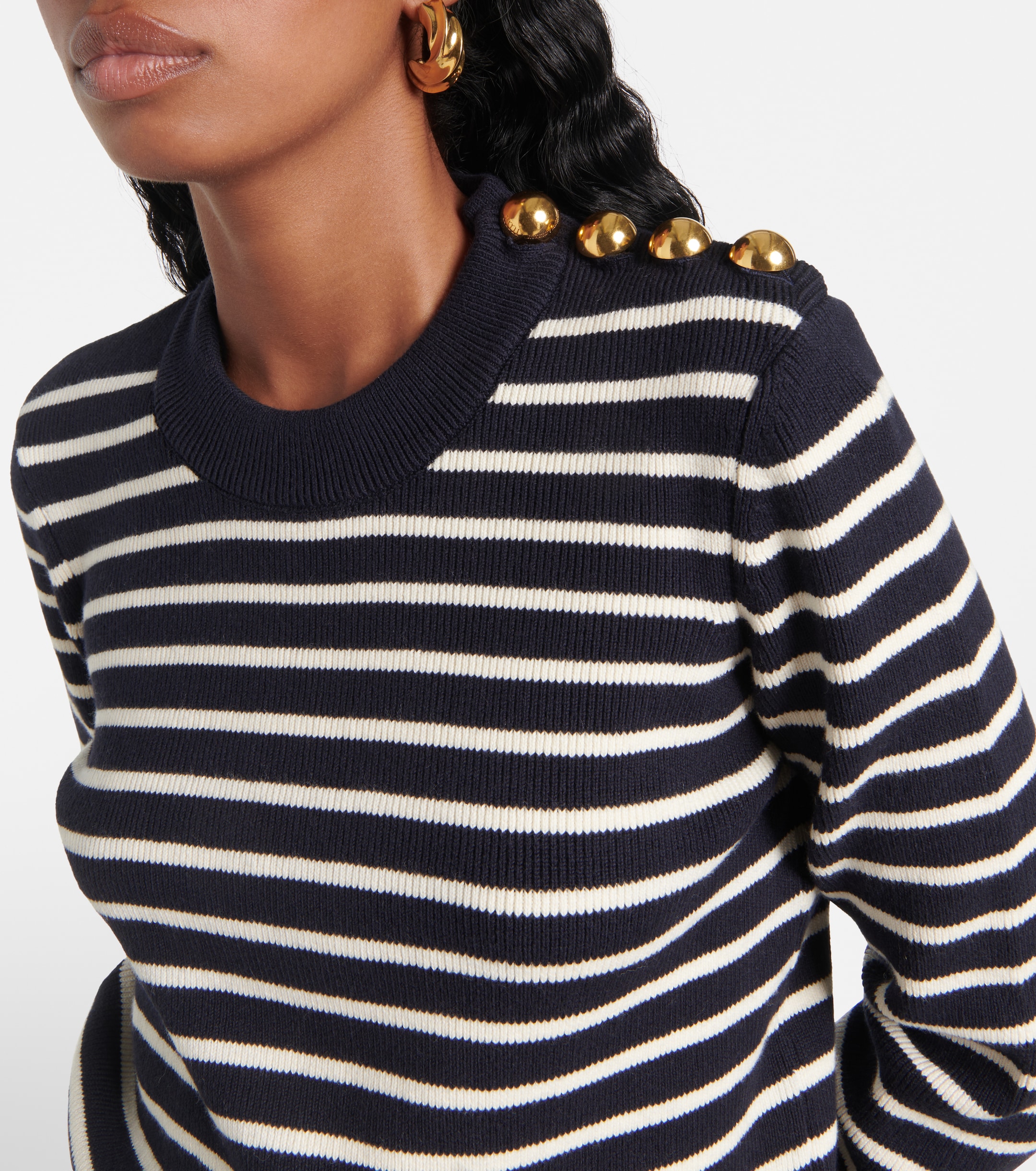 Ami Paris Sailor cotton and wool sweater