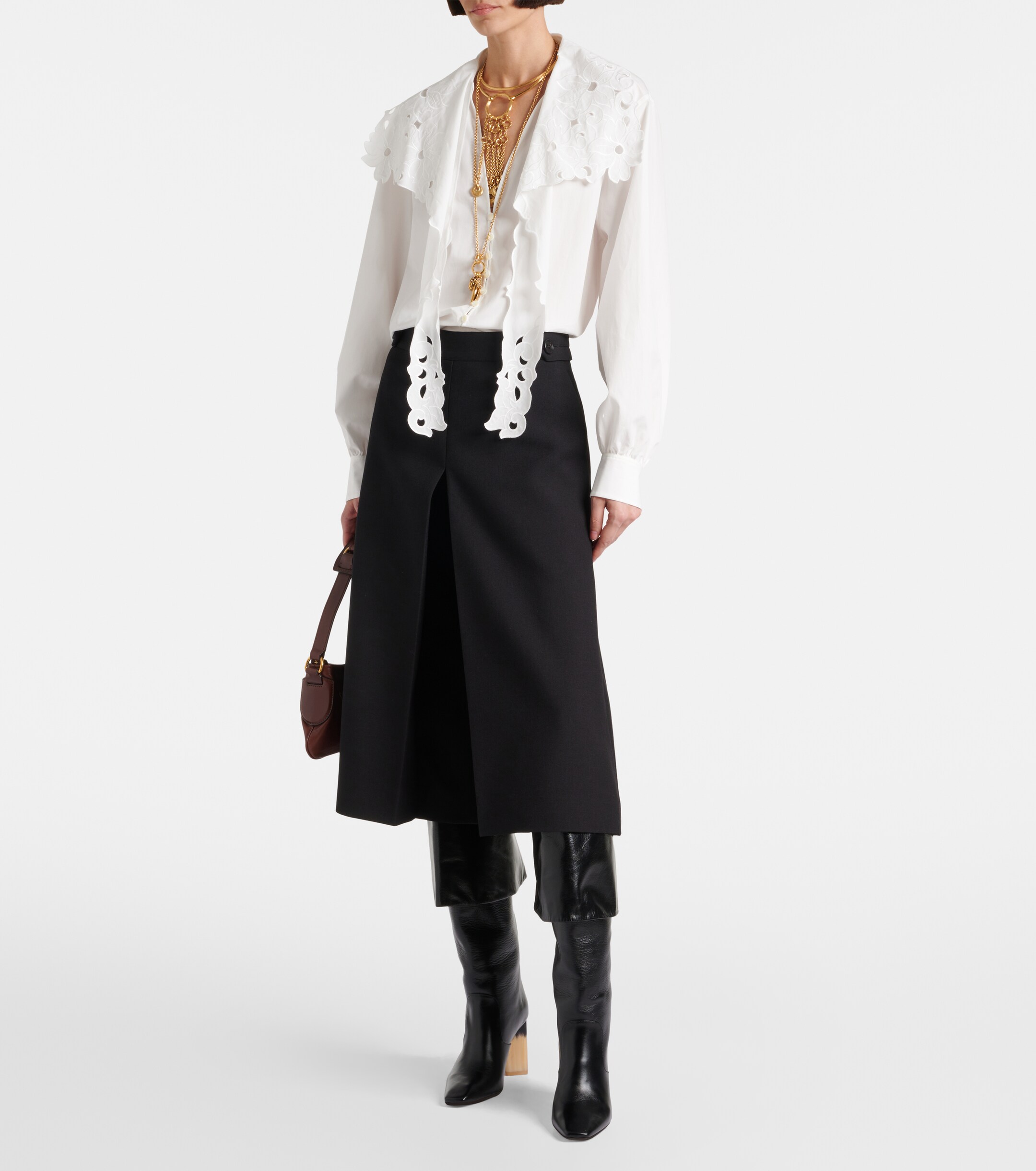 Chloé Wool crêpe culottes