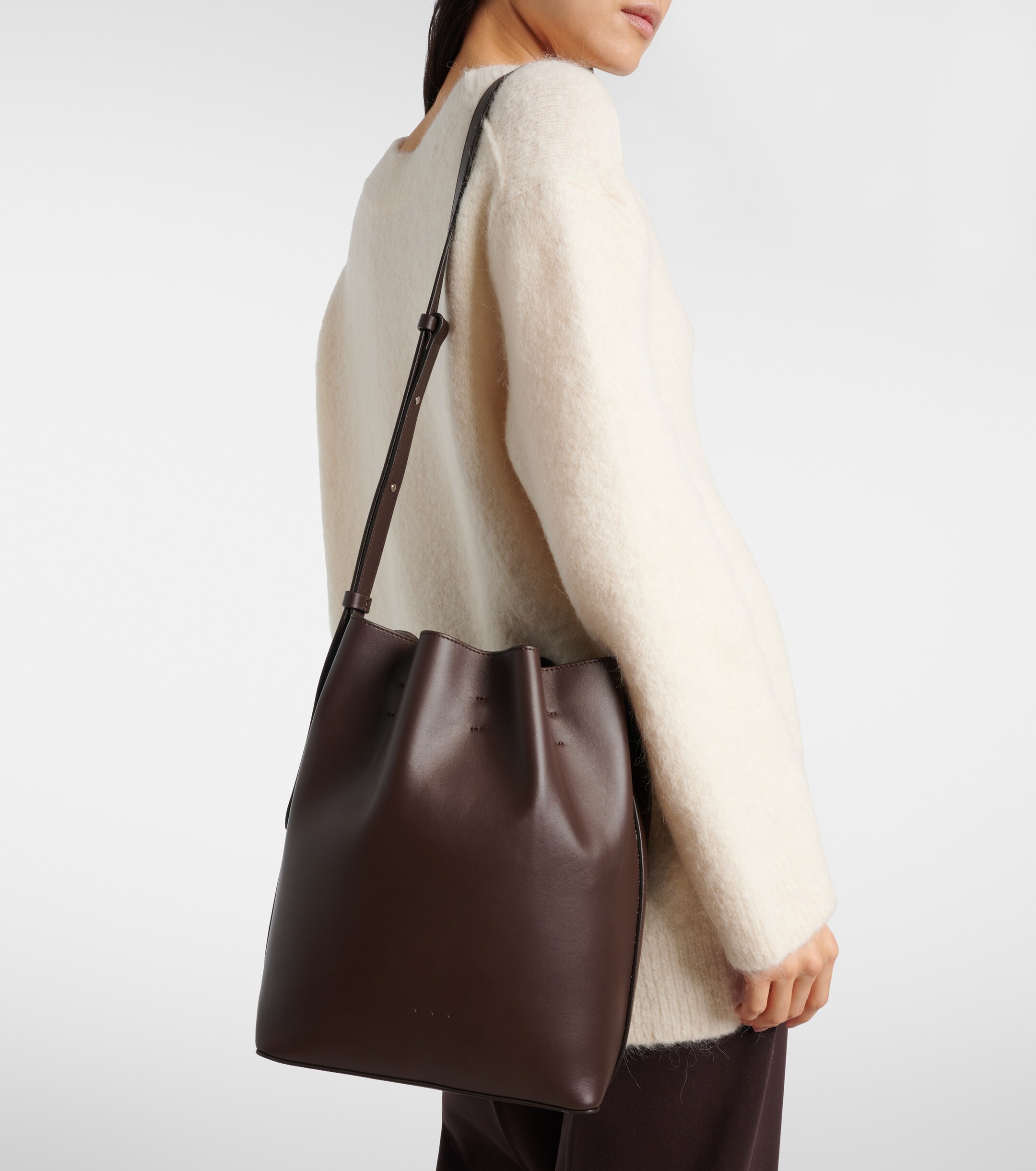 AESTHER EKME Marin Medium leather shoulder bag thumbnail