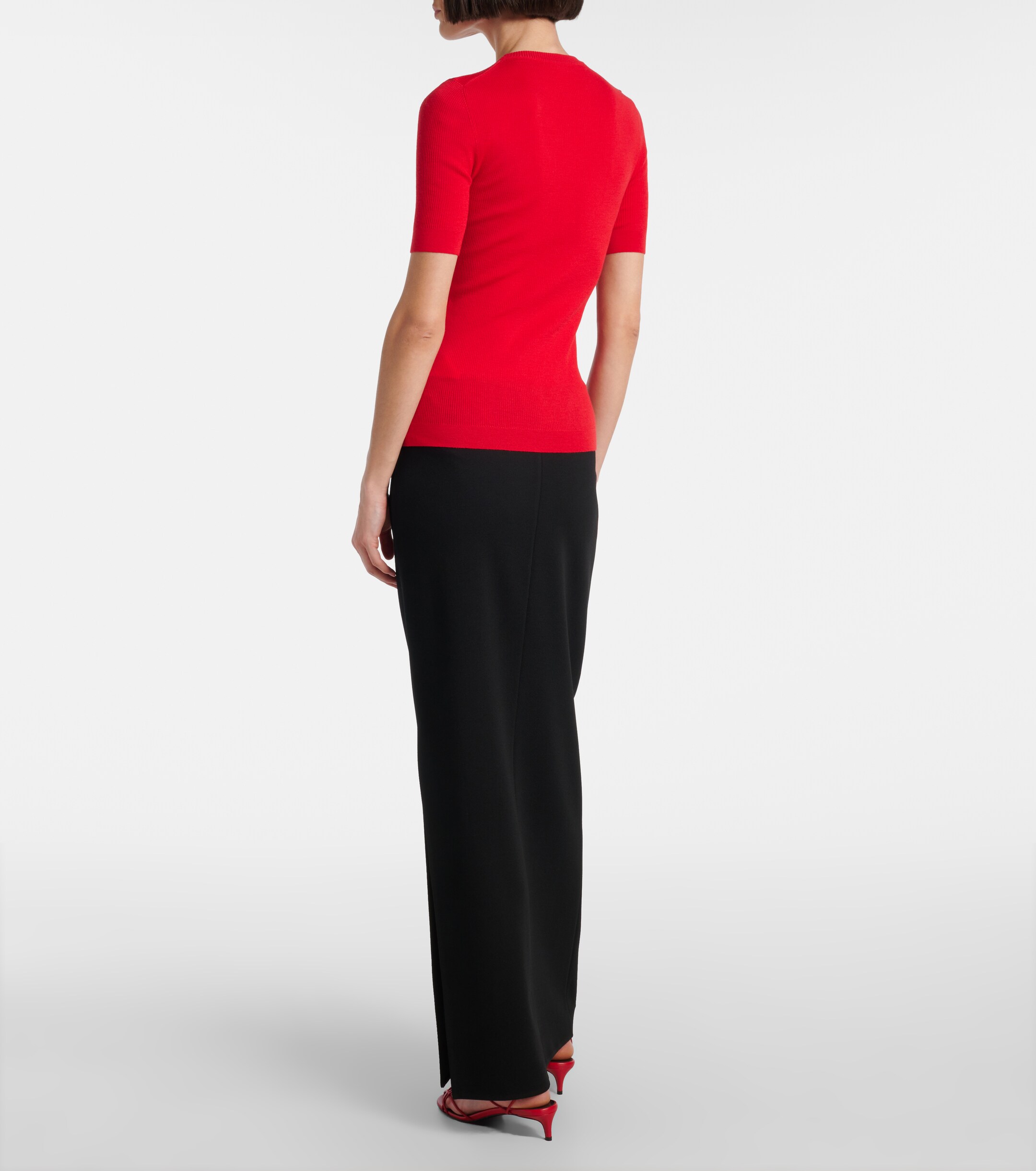 KHAITE Khaite Celina ribbed-knit wool-blend top