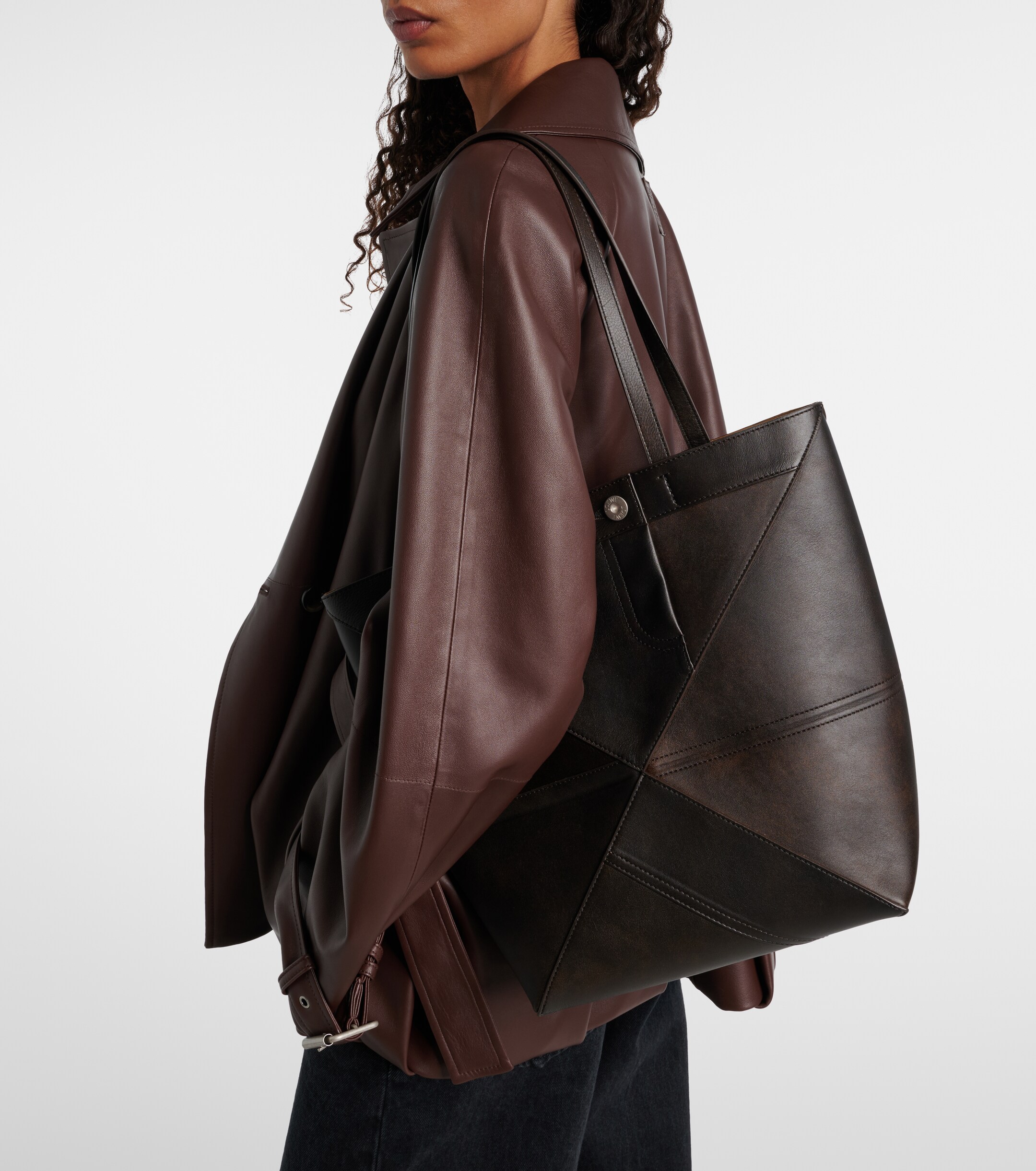 Loewe Puzzle Fold Medium leather tote bag