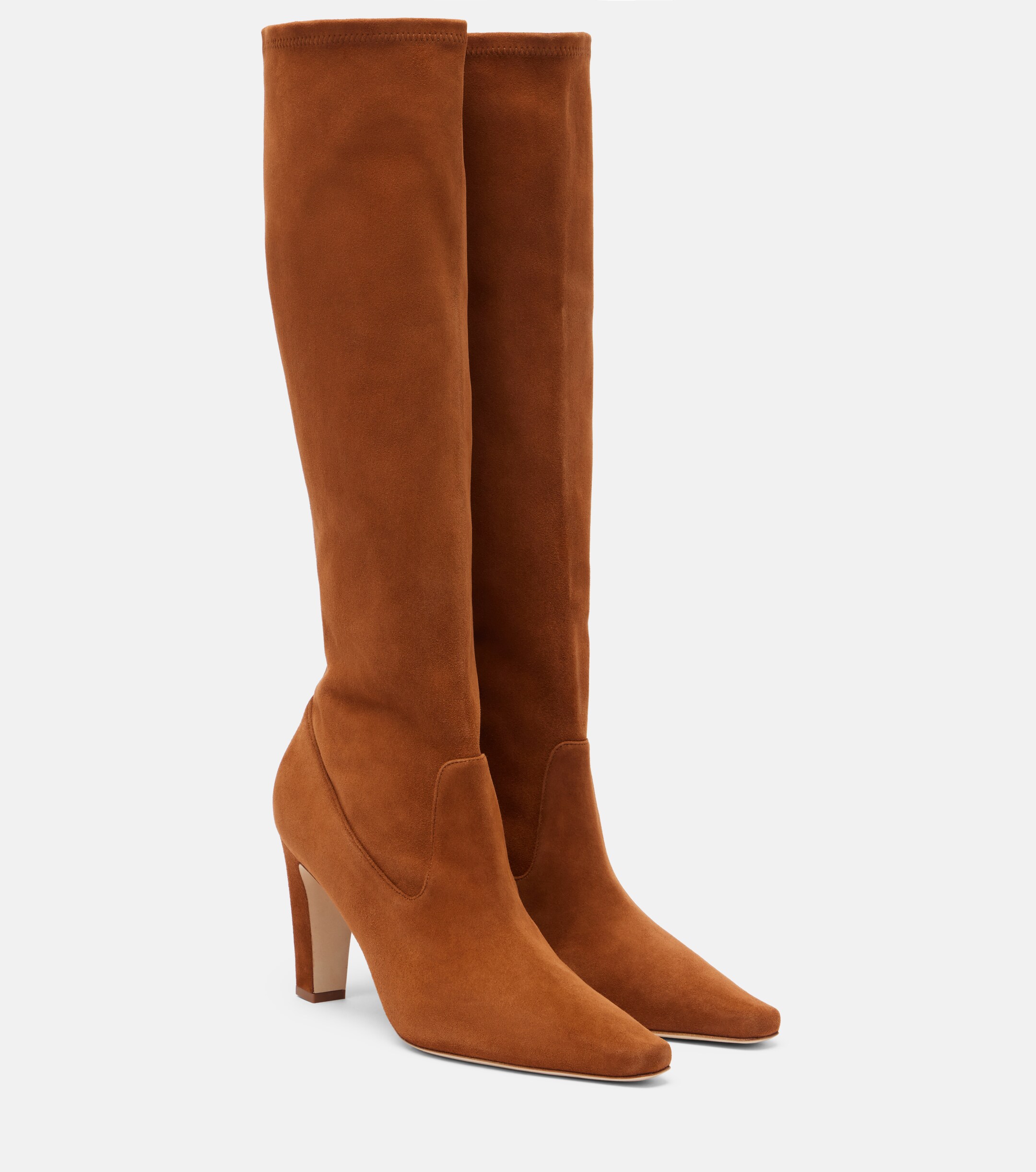 MANOLO BLAHNIK Manolo Blahnik Pavisco suede knee-high boots