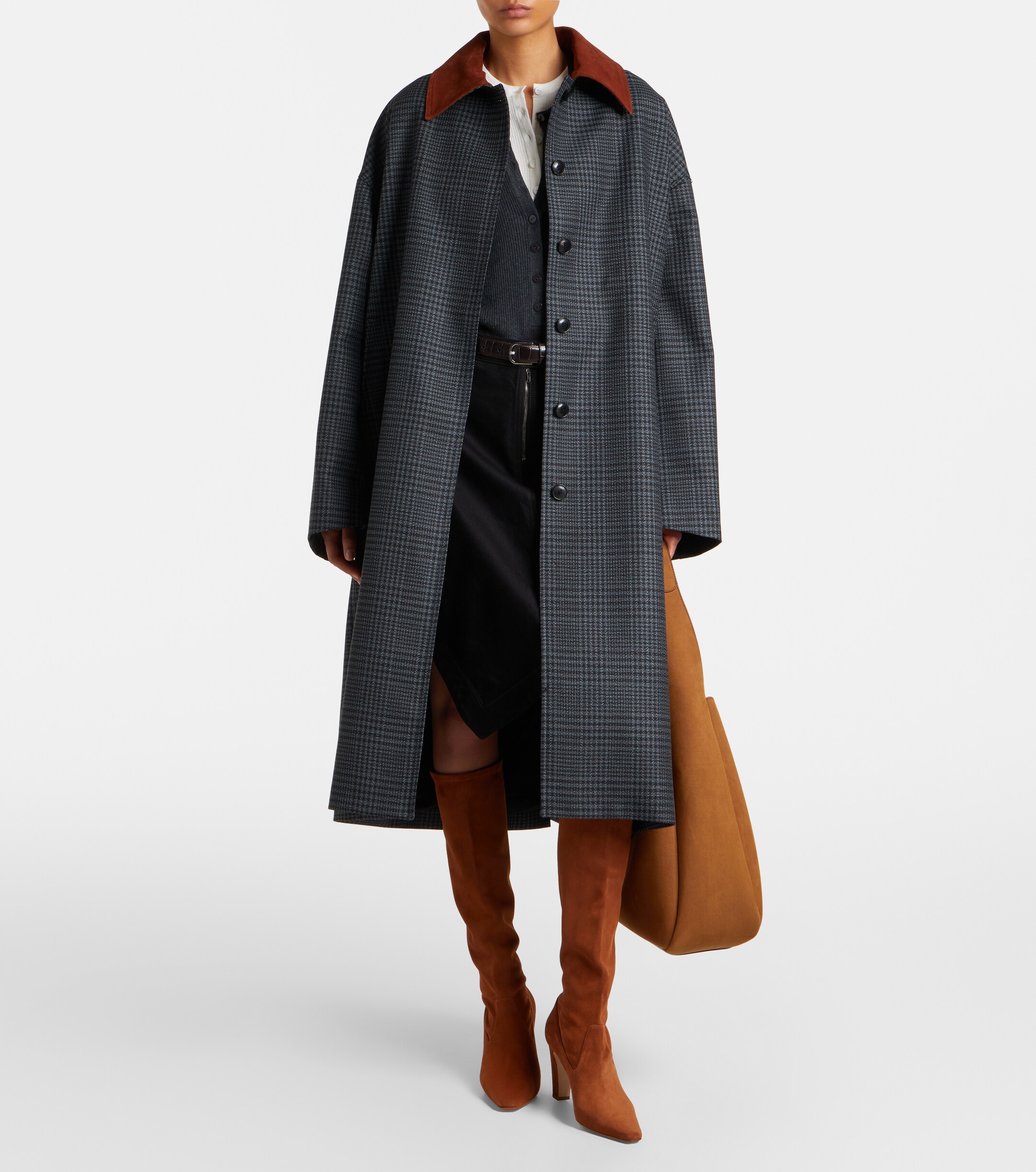 MANOLO BLAHNIK Manolo Blahnik Pavisco suede knee-high boots
