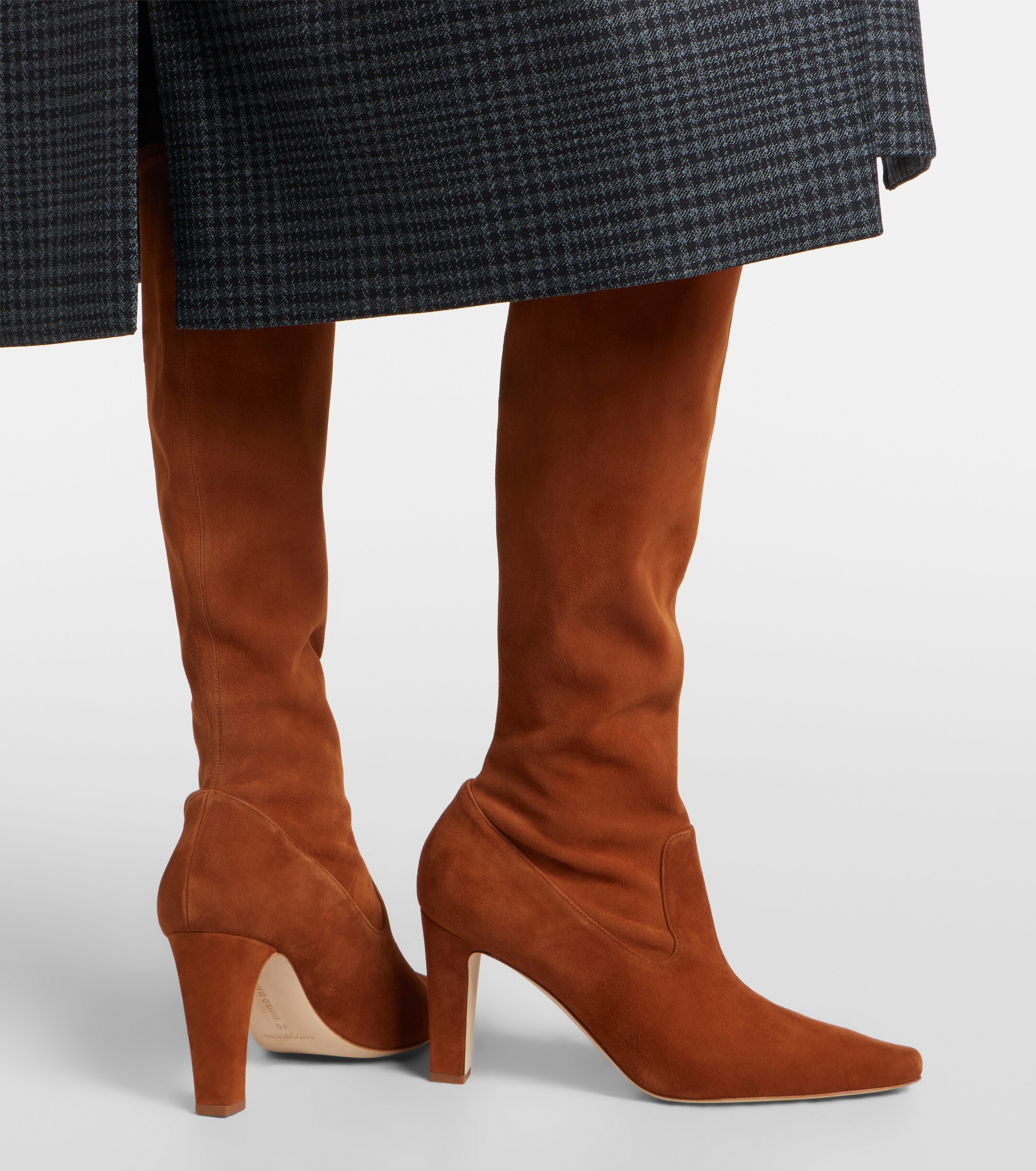 MANOLO BLAHNIK Manolo Blahnik Pavisco suede knee-high boots