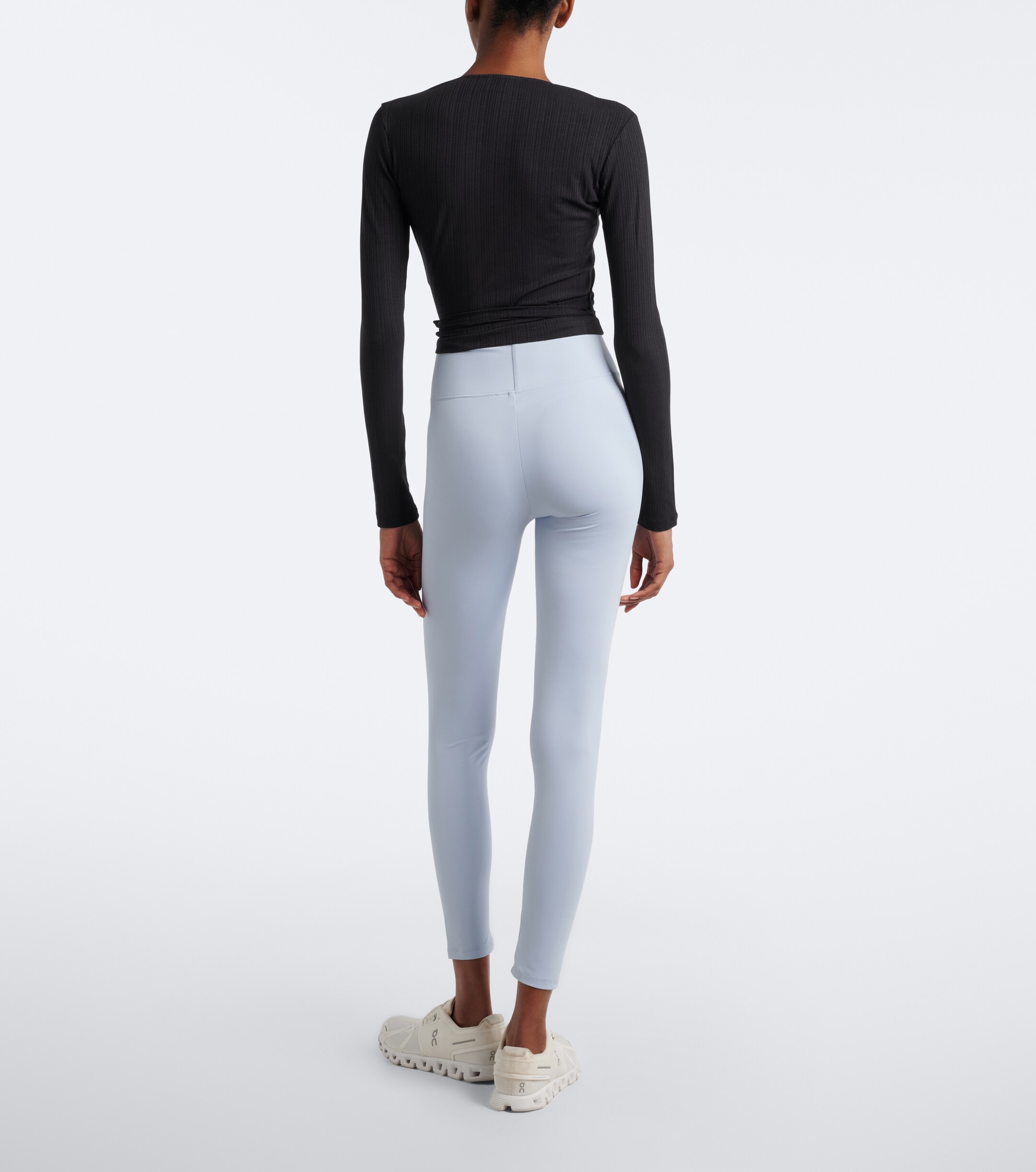 NORBA Norba Ribbed-knit wrap top