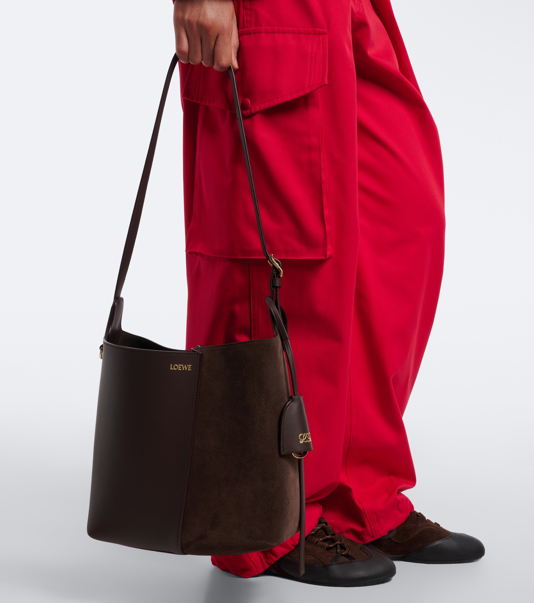 Loewe Bilbao Medium leather bucket bag