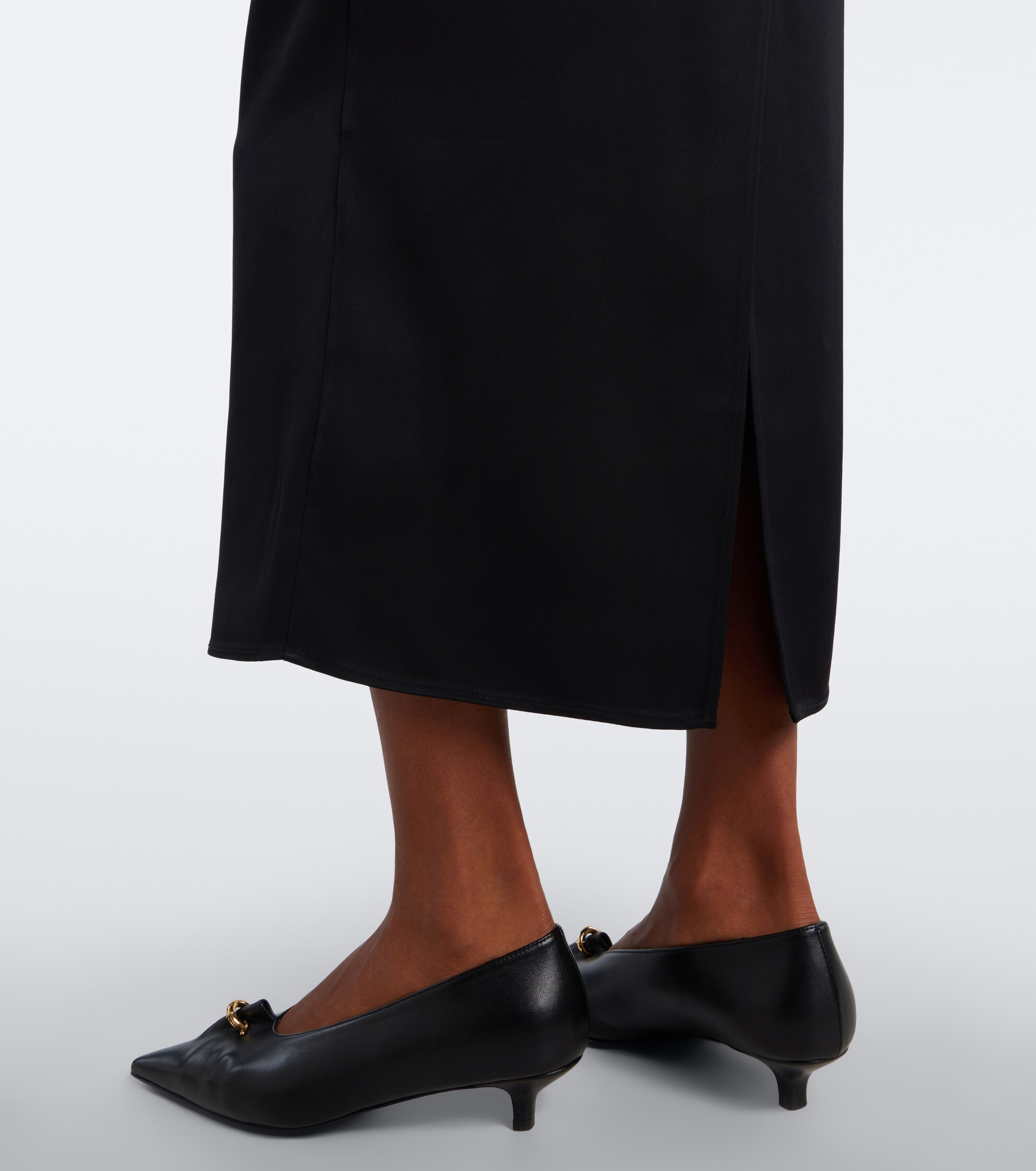 LOULOU DE SAISON Loulou de Saison Sonia feather-trimmed midi dress