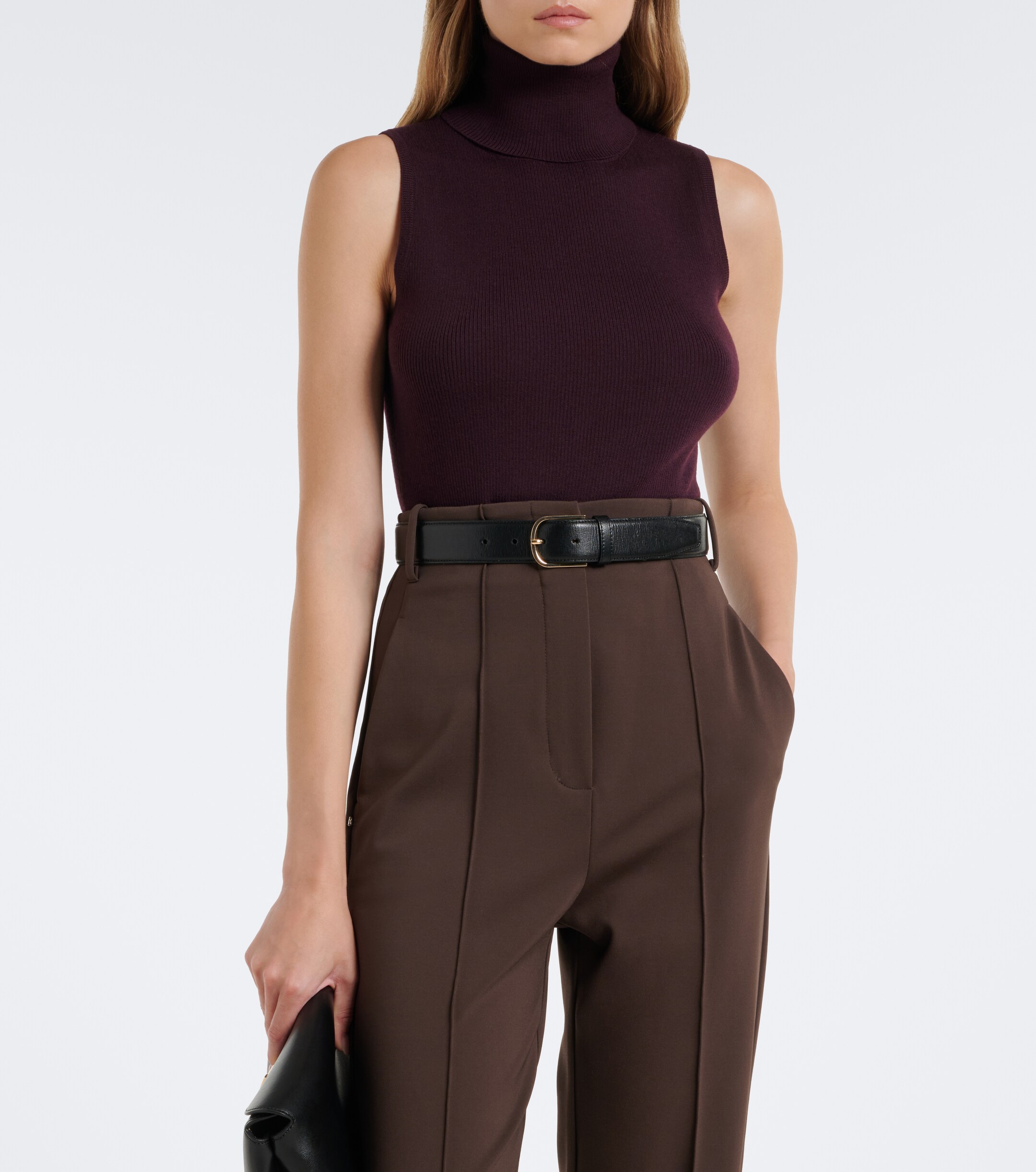 Jardin des Orangers Jardin des Orangers Ribbed-knit virgin wool turtleneck top