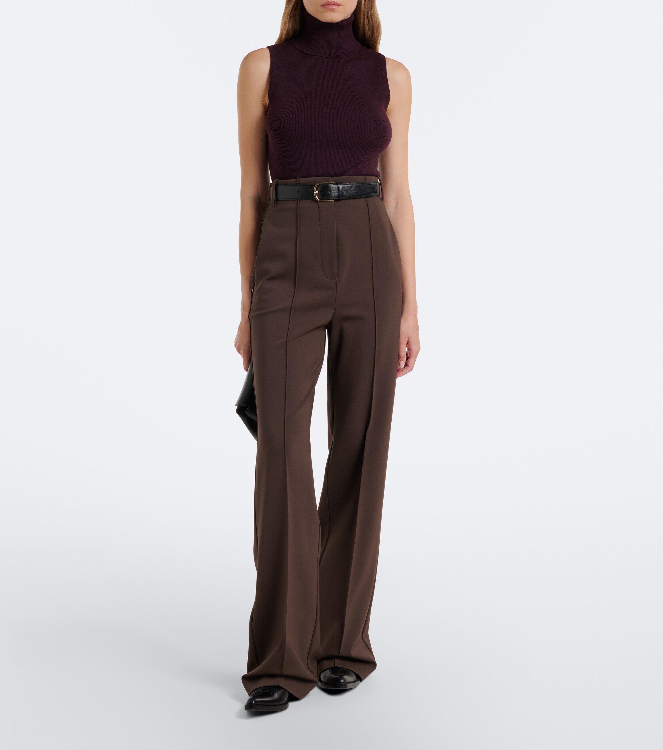 Jardin des Orangers Jardin des Orangers Ribbed-knit virgin wool turtleneck top
