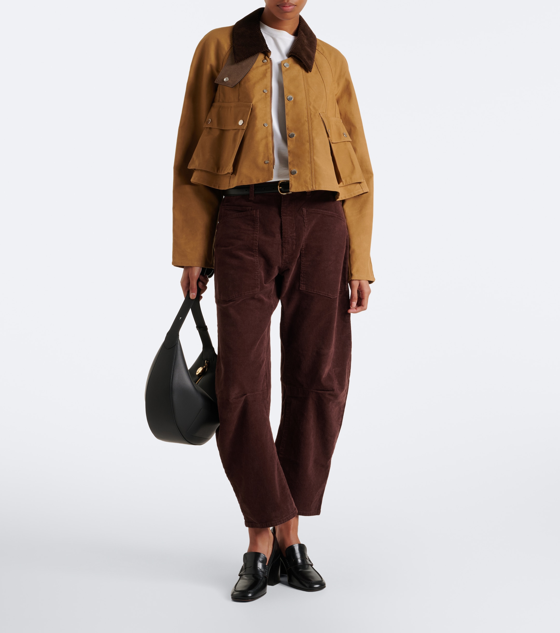 Nili Lotan Nili Lotan Shon cotton-blend corduroy barrel-leg pants