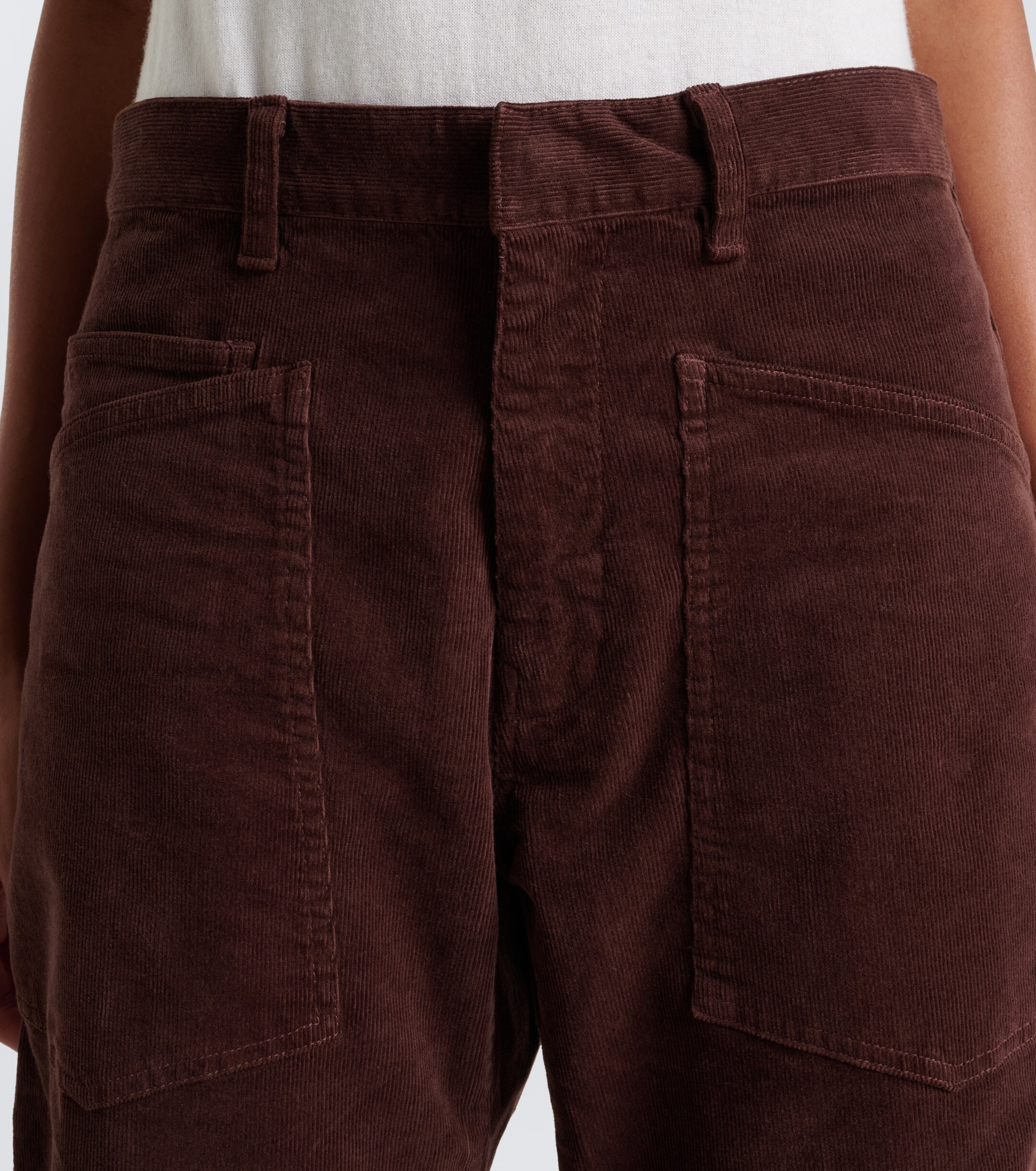 Nili Lotan Nili Lotan Shon cotton-blend corduroy barrel-leg pants
