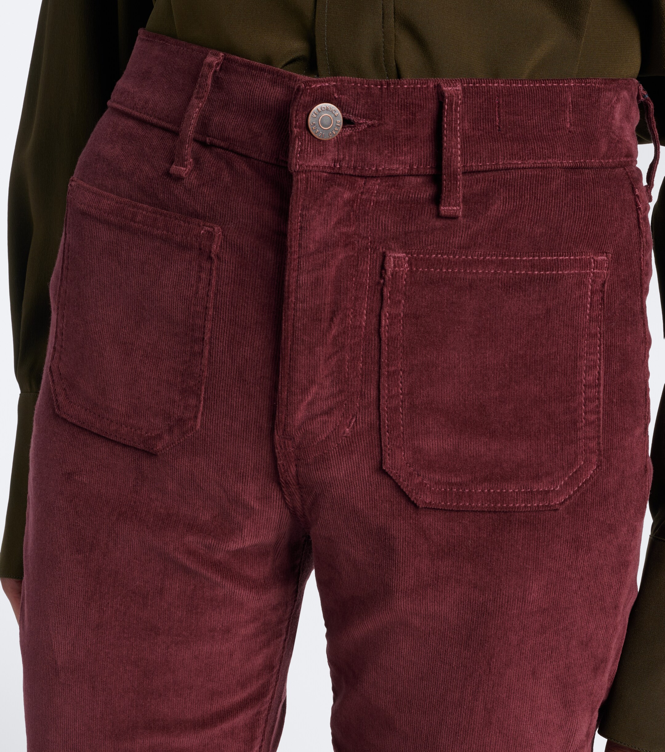 Veronica Beard Veronica Beard Beverly cotton corduroy flared pants