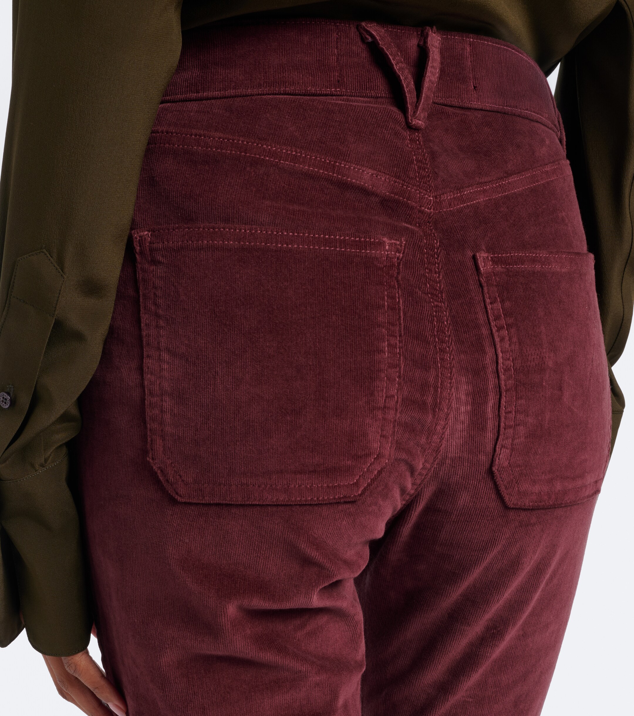 Veronica Beard Veronica Beard Beverly cotton corduroy flared pants