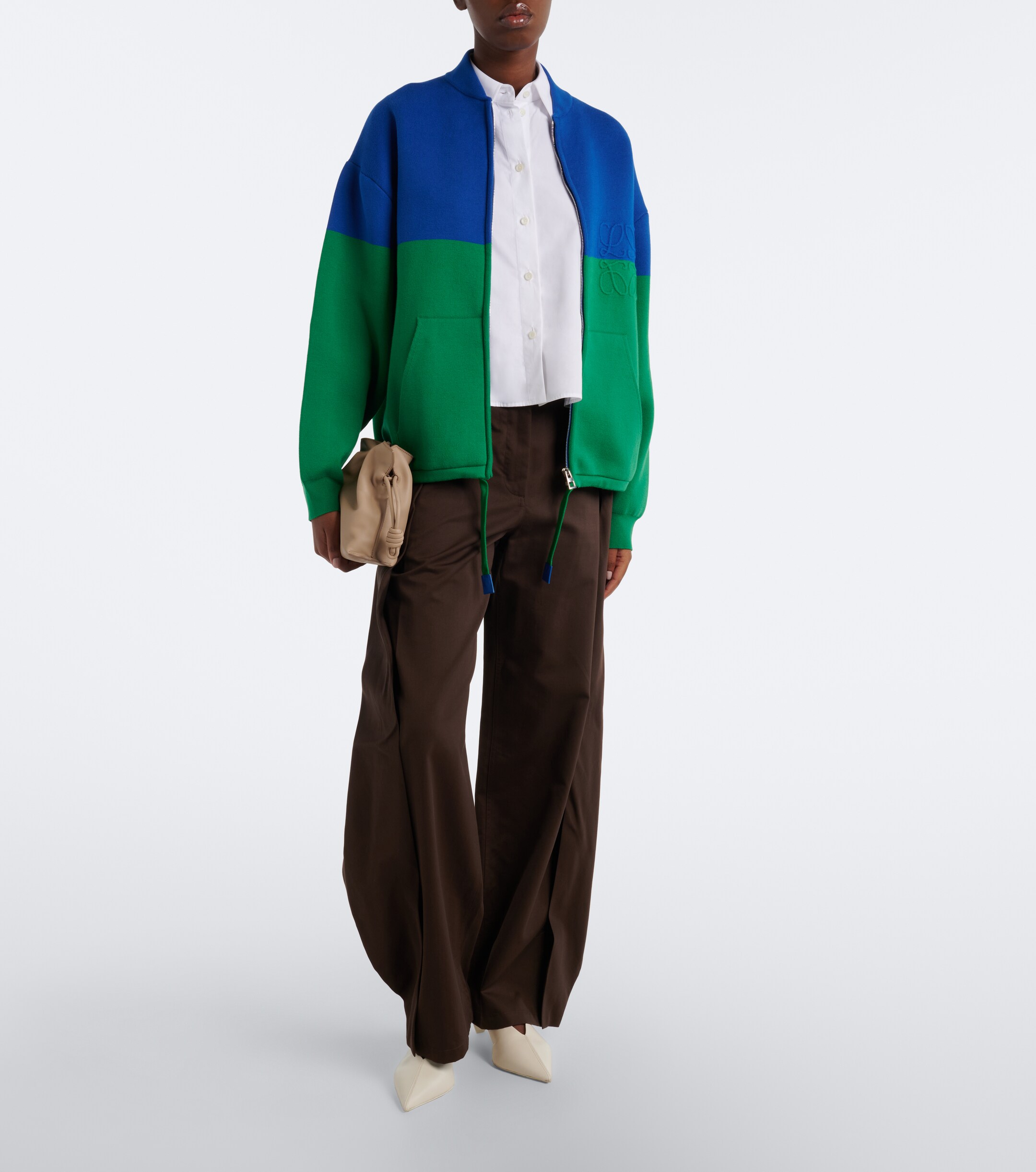 Loewe Flamenco Mini leather clutch