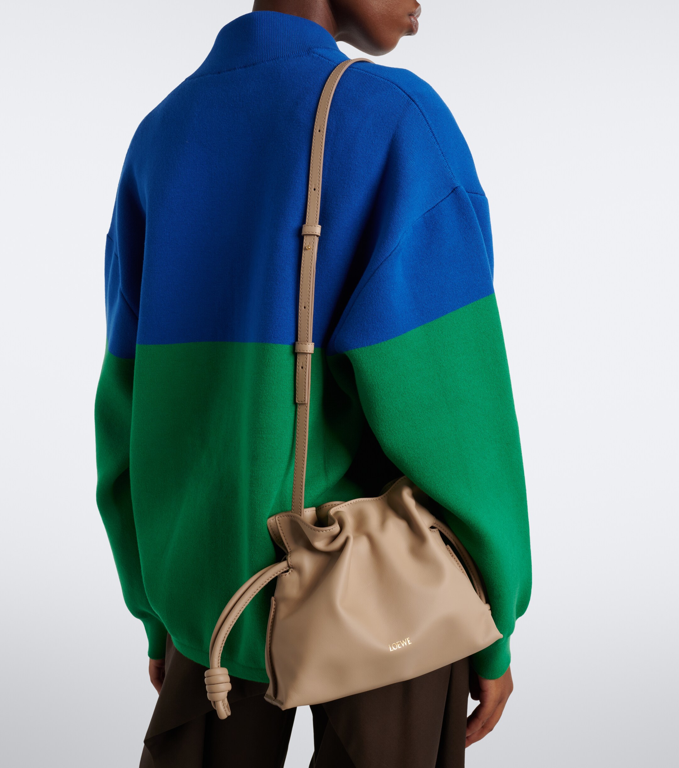 Loewe Flamenco Mini leather clutch