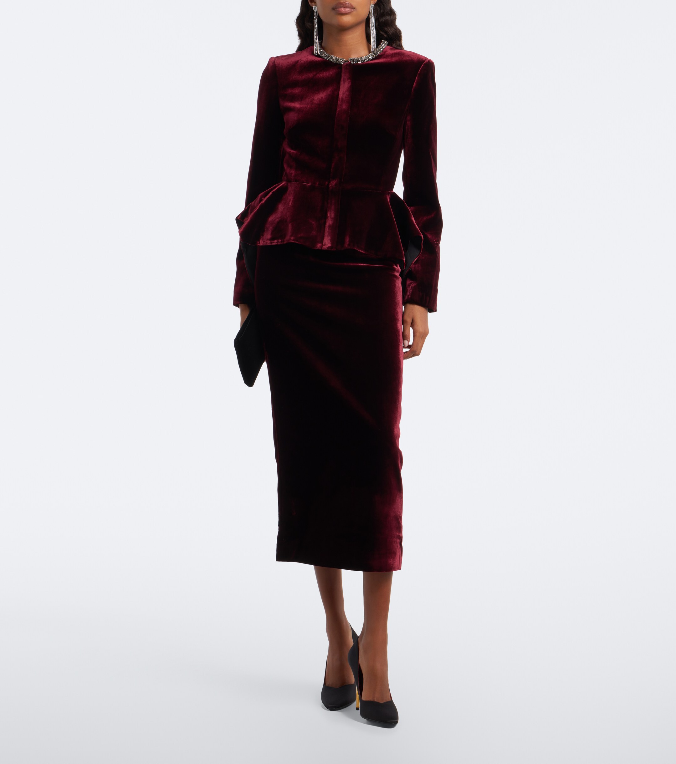 Roland Mouret Roland Mouret Velvet pencil skirt