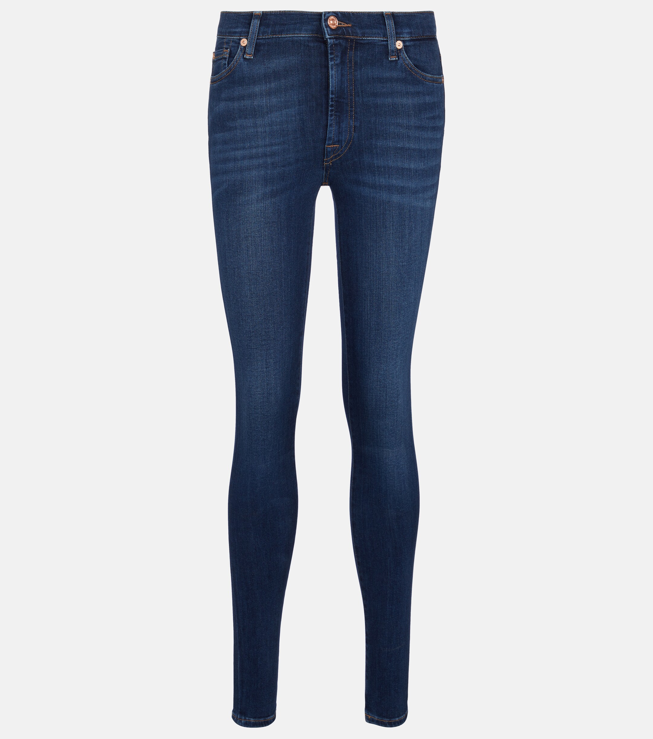 7 For All Mankind Slim Illusion Luxe high-rise skinny jeans