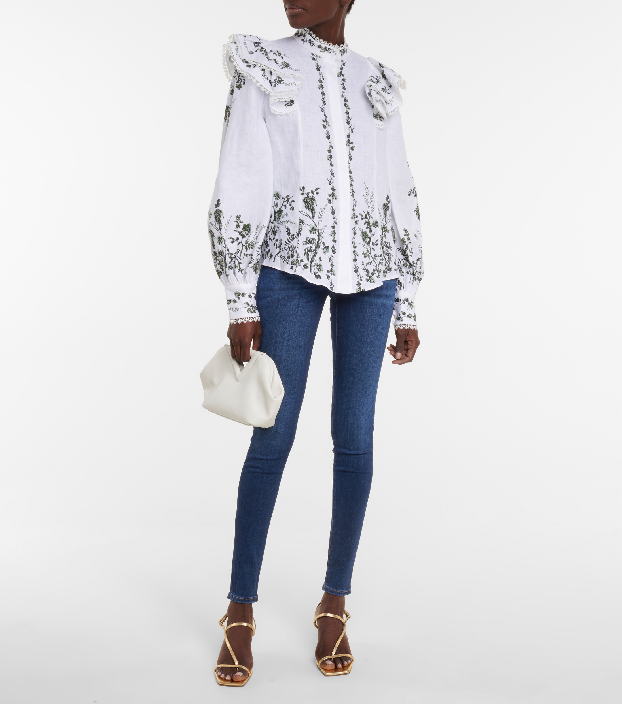 7 For All Mankind Slim Illusion Luxe high-rise skinny jeans